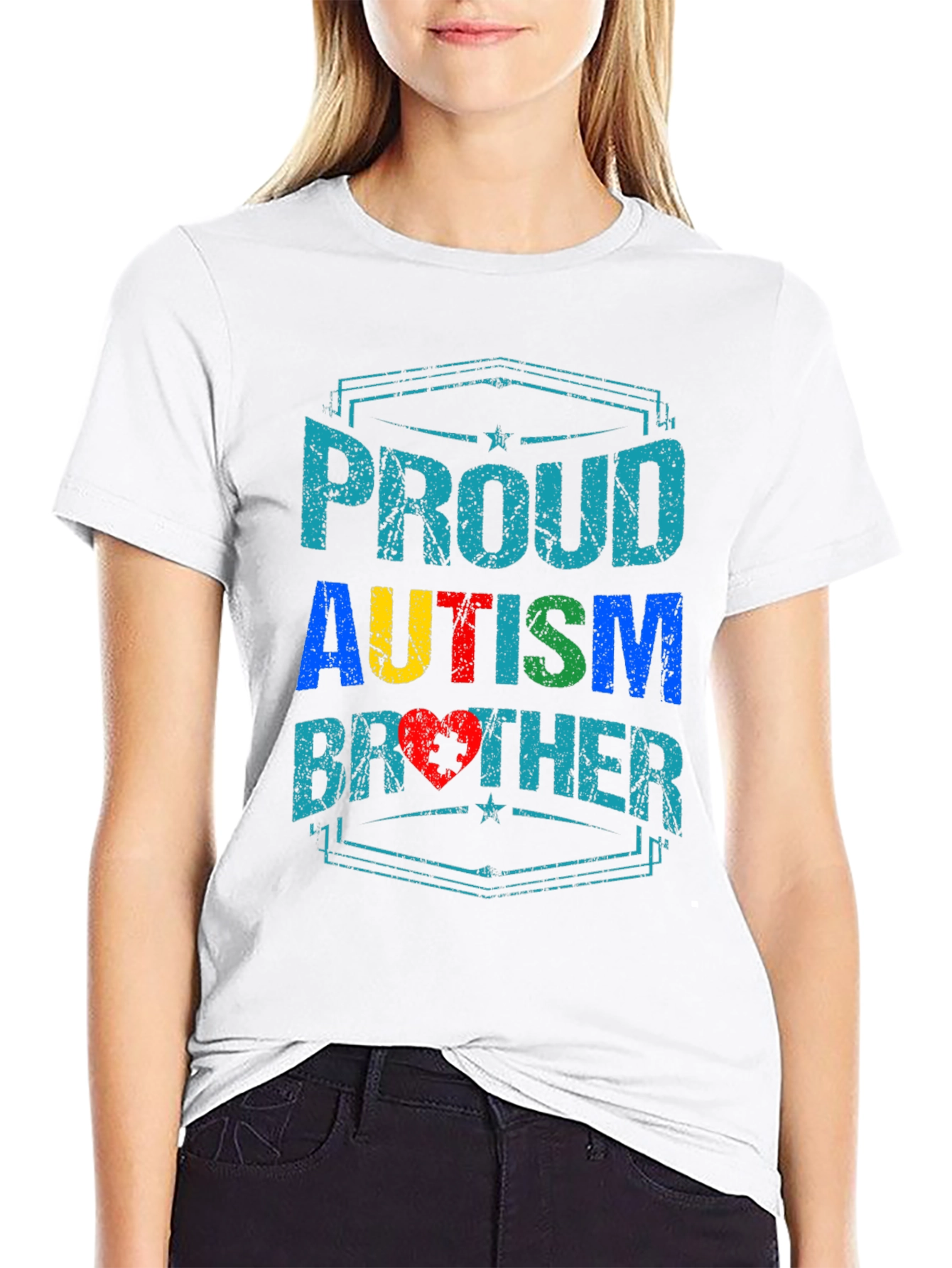 Proud Autism Brother T-Shirt - Awareness Support