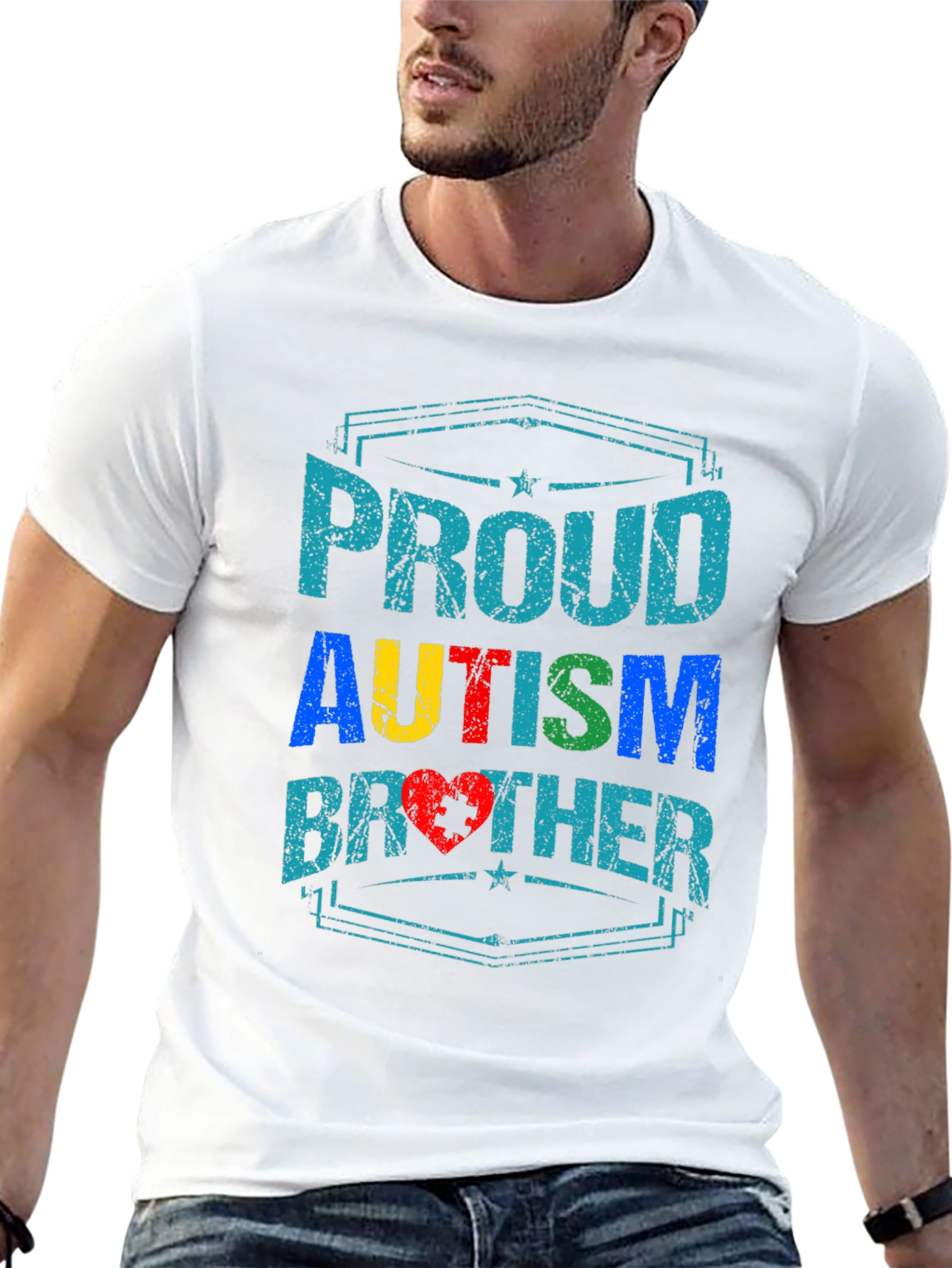 Proud Autism Brother T-Shirt - Awareness Support