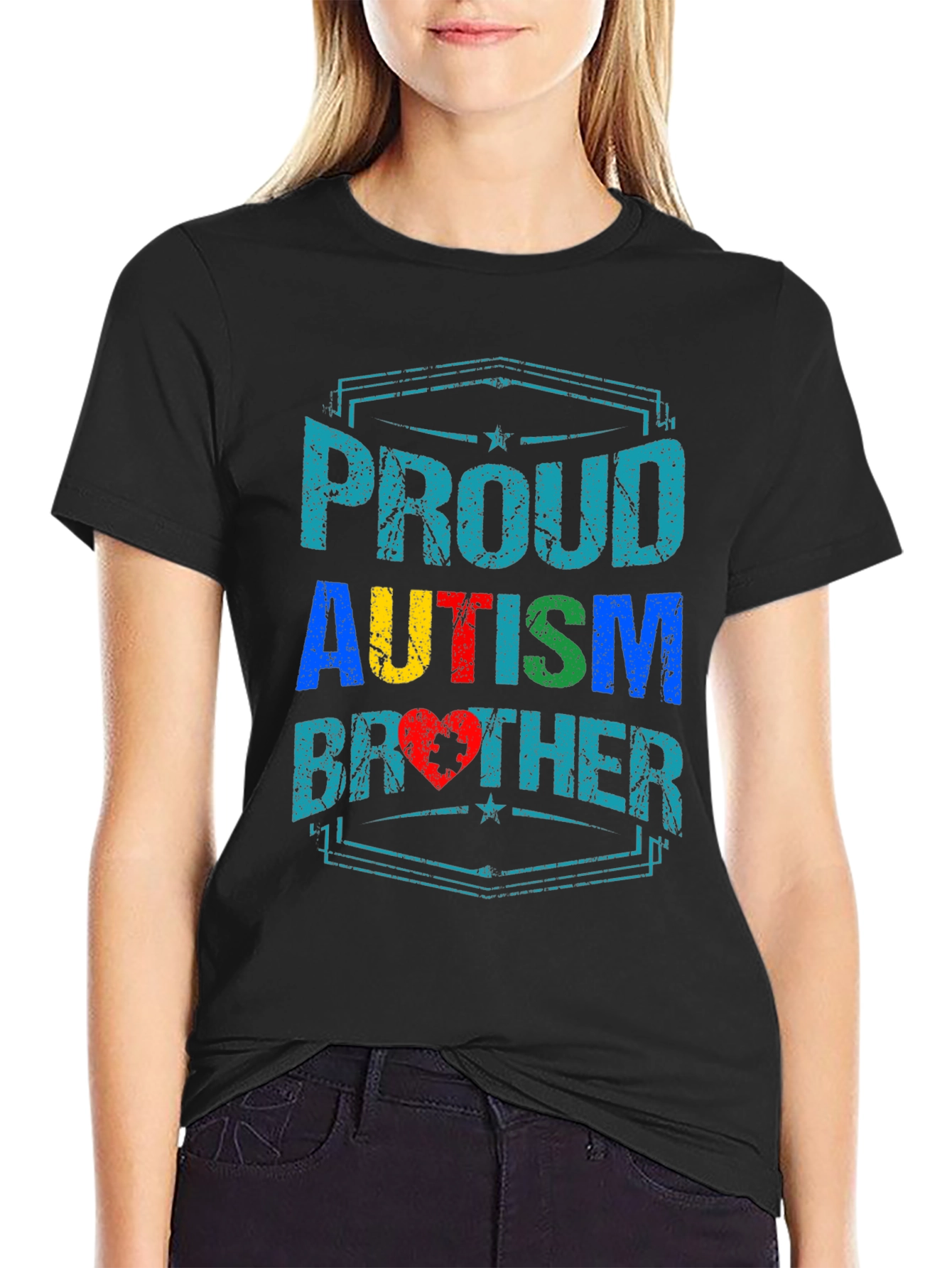 Proud Autism Brother T-Shirt - Awareness Support