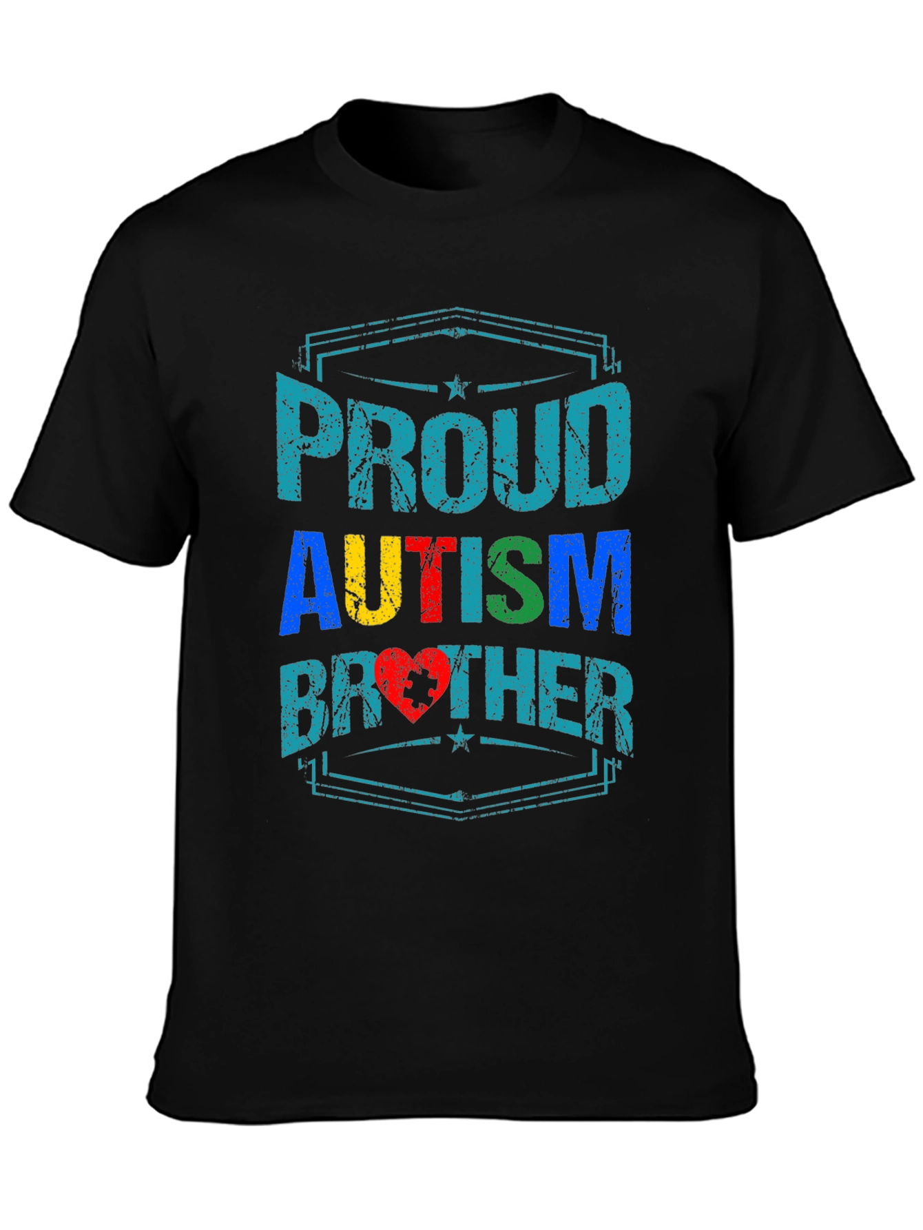 Proud Autism Brother T-Shirt - Awareness Support