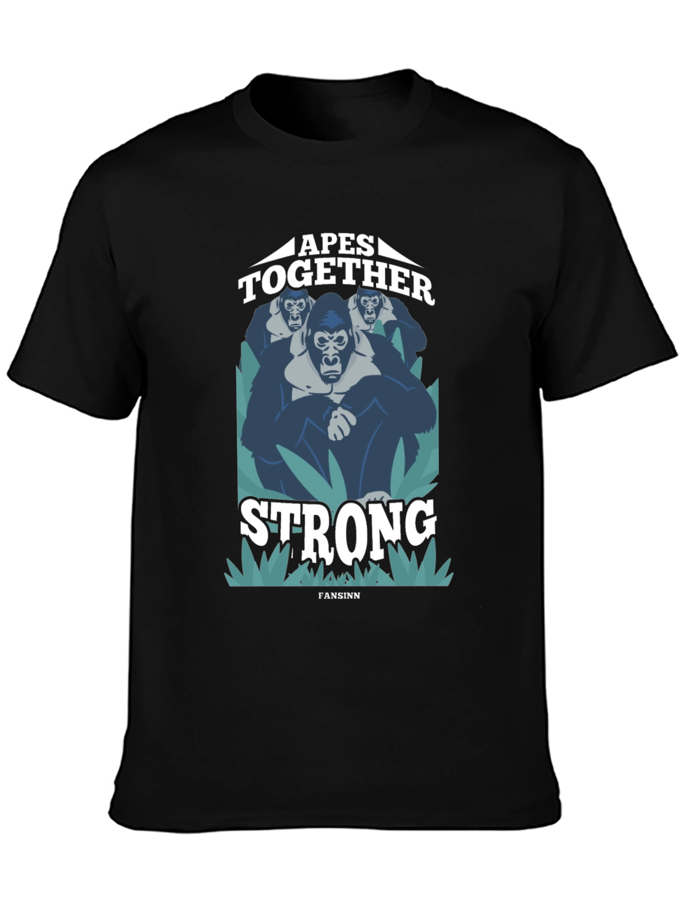 Apes Together Strong Graphic Tee - Black