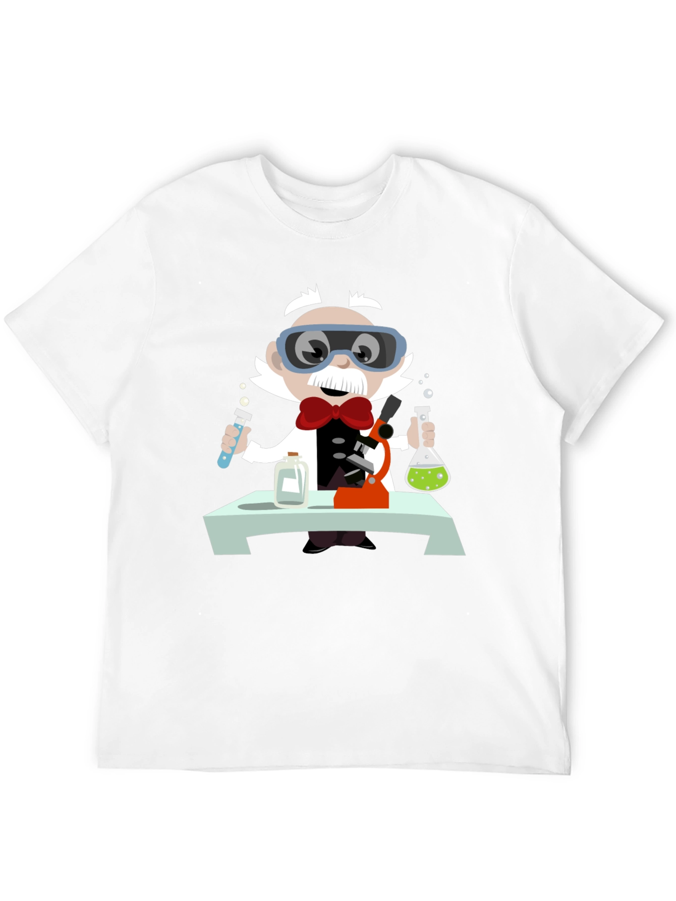 Mad Scientist T-Shirt - Novelty Cartoon Tee