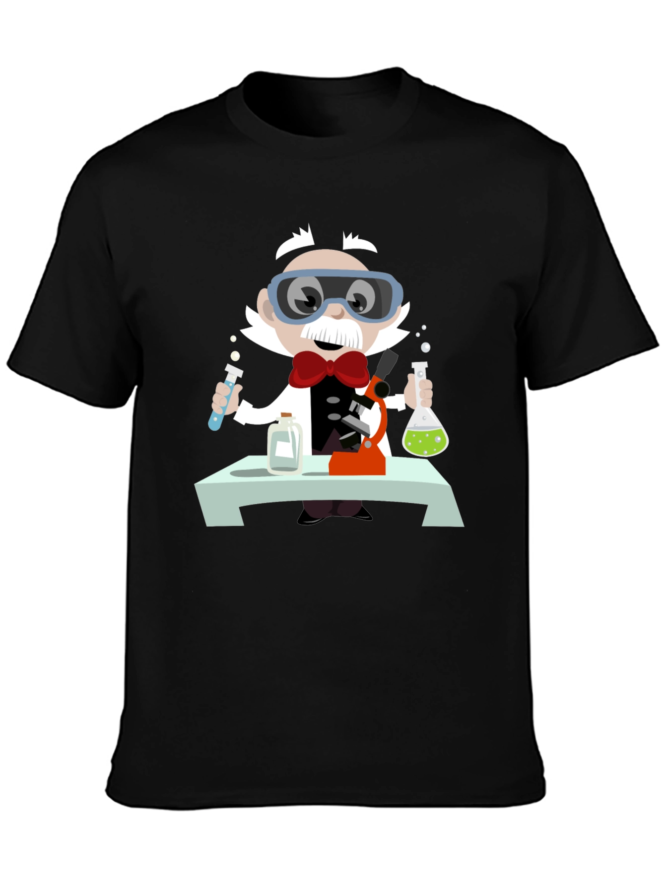 Mad Scientist T-Shirt - Novelty Cartoon Tee