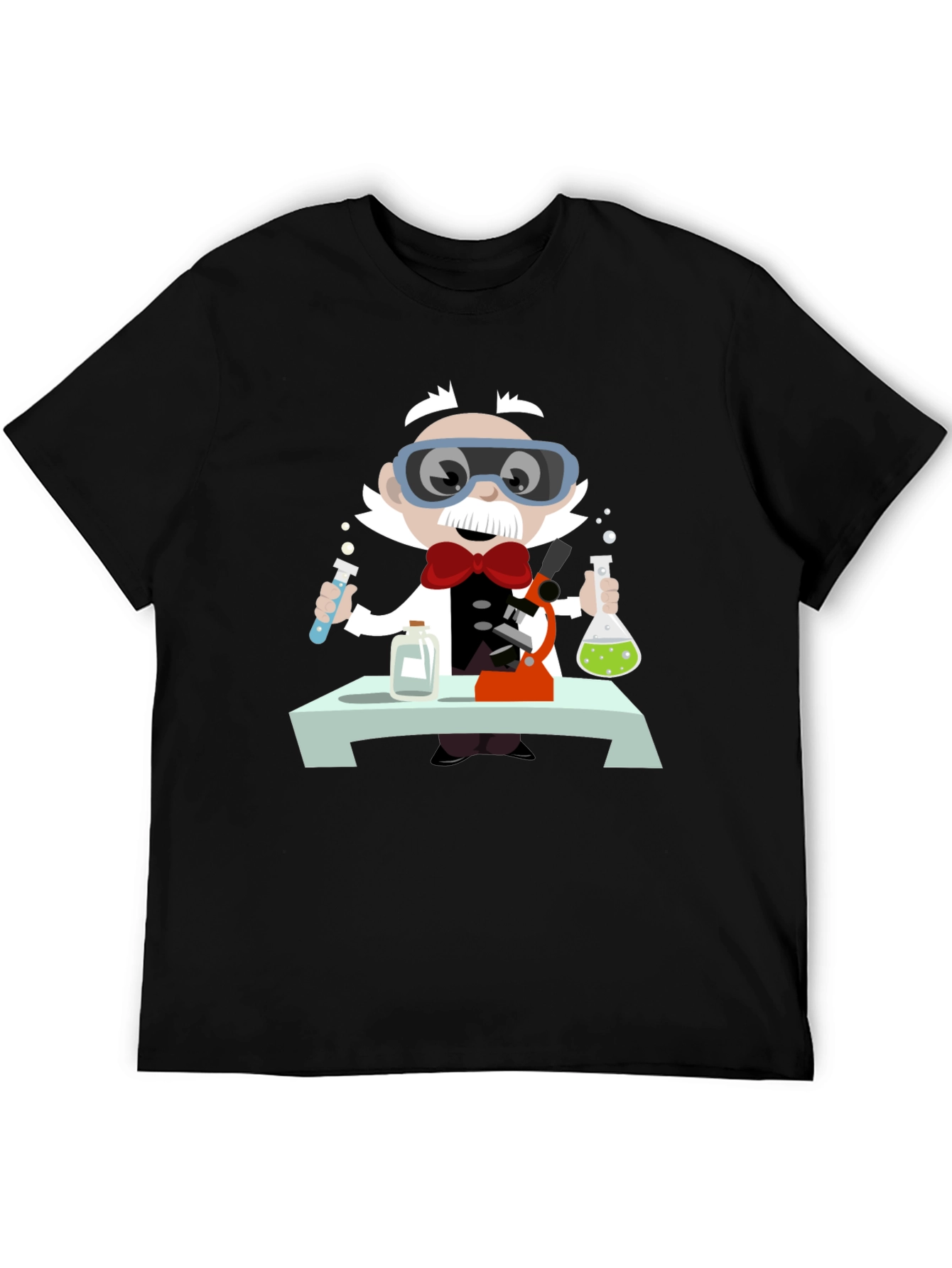 Mad Scientist T-Shirt - Novelty Cartoon Tee