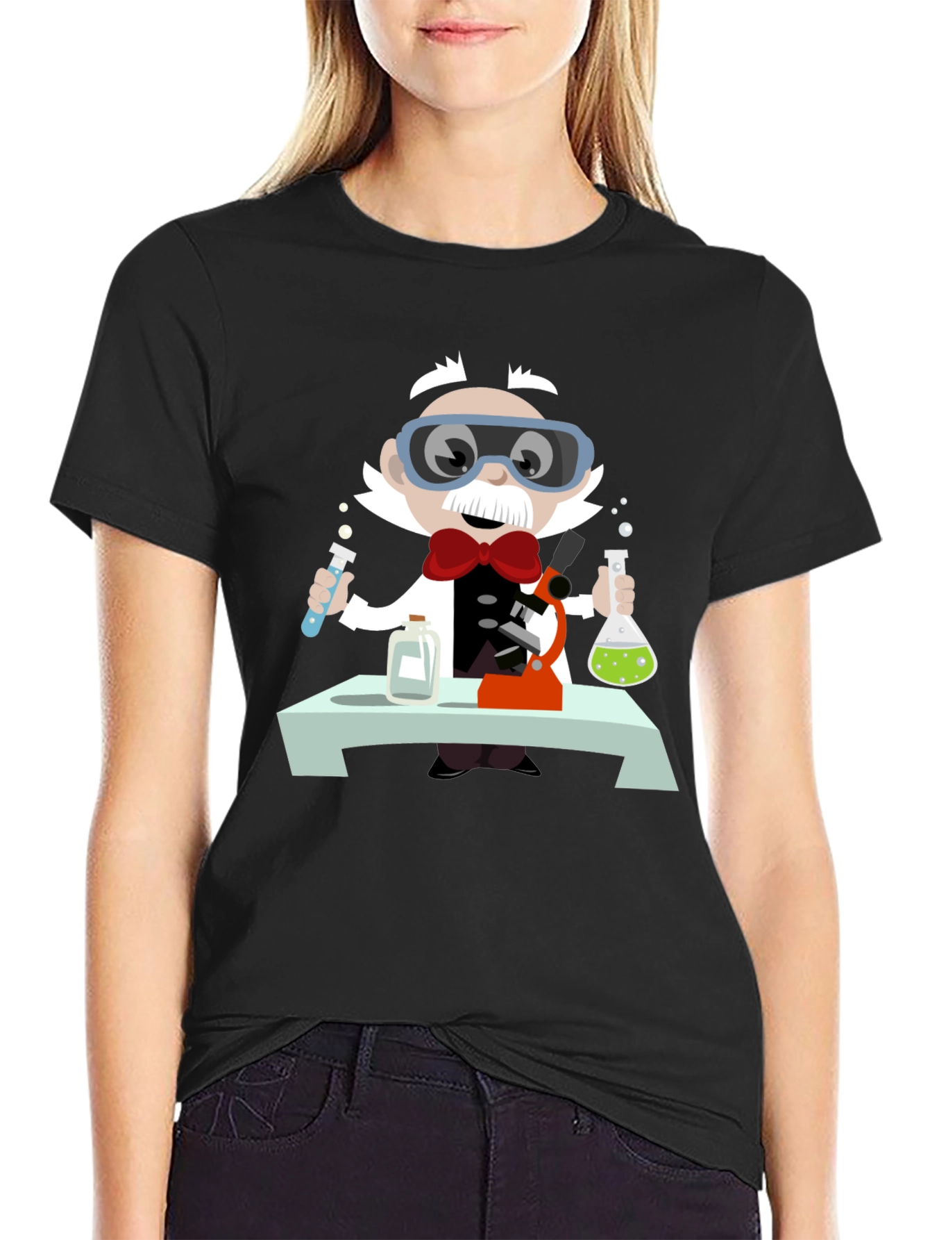 Mad Scientist T-Shirt - Novelty Cartoon Tee