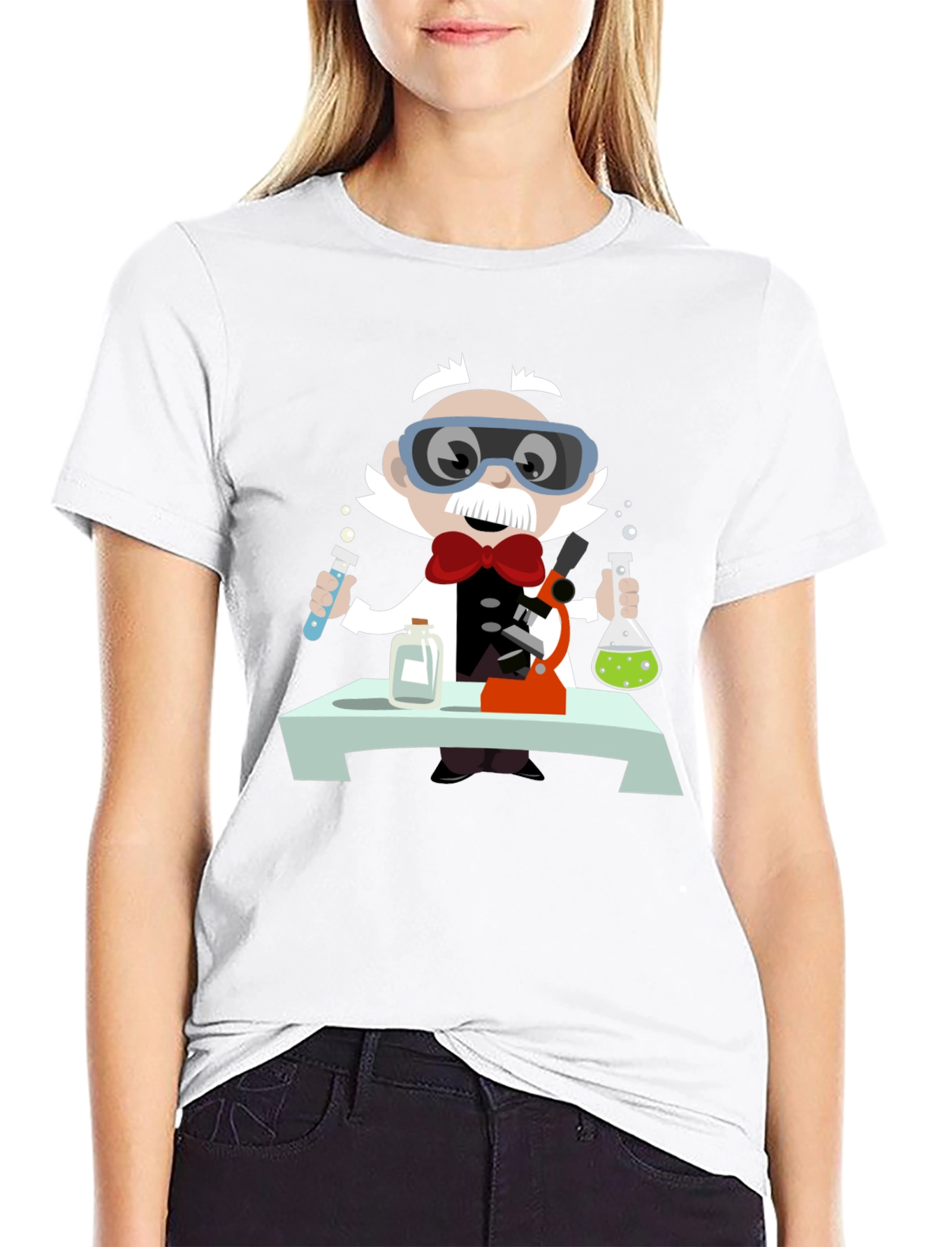 Mad Scientist T-Shirt - Novelty Cartoon Tee