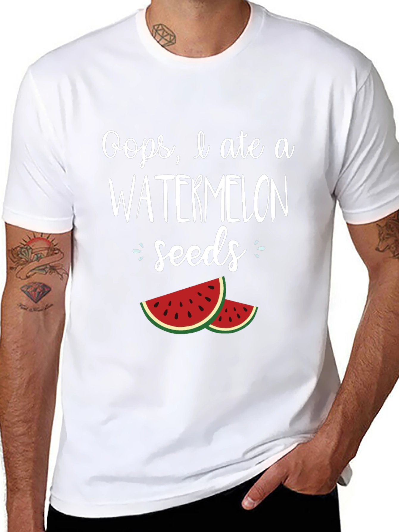 Oops I Ate Watermelon Seeds T-Shirt