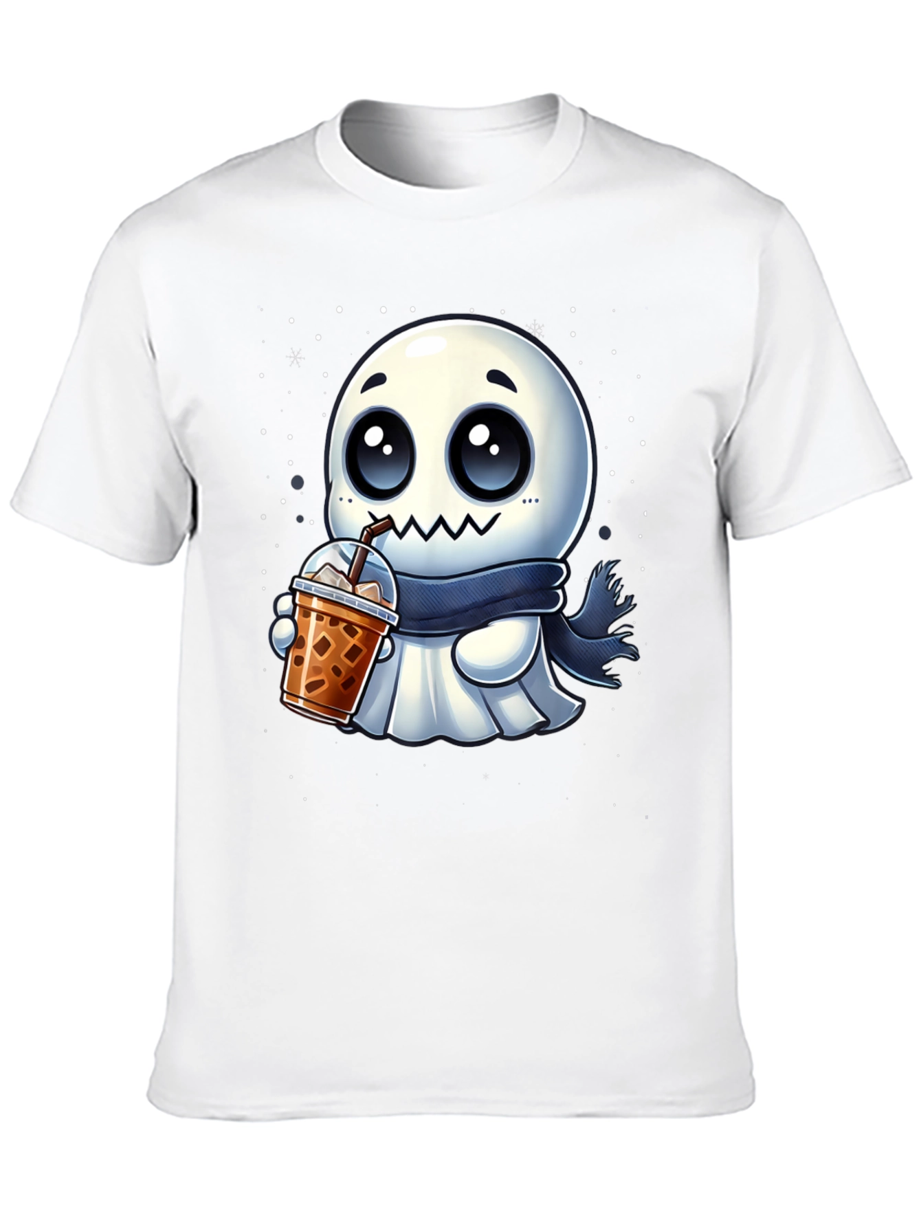 Ghost Boba Lover Black T-Shirt