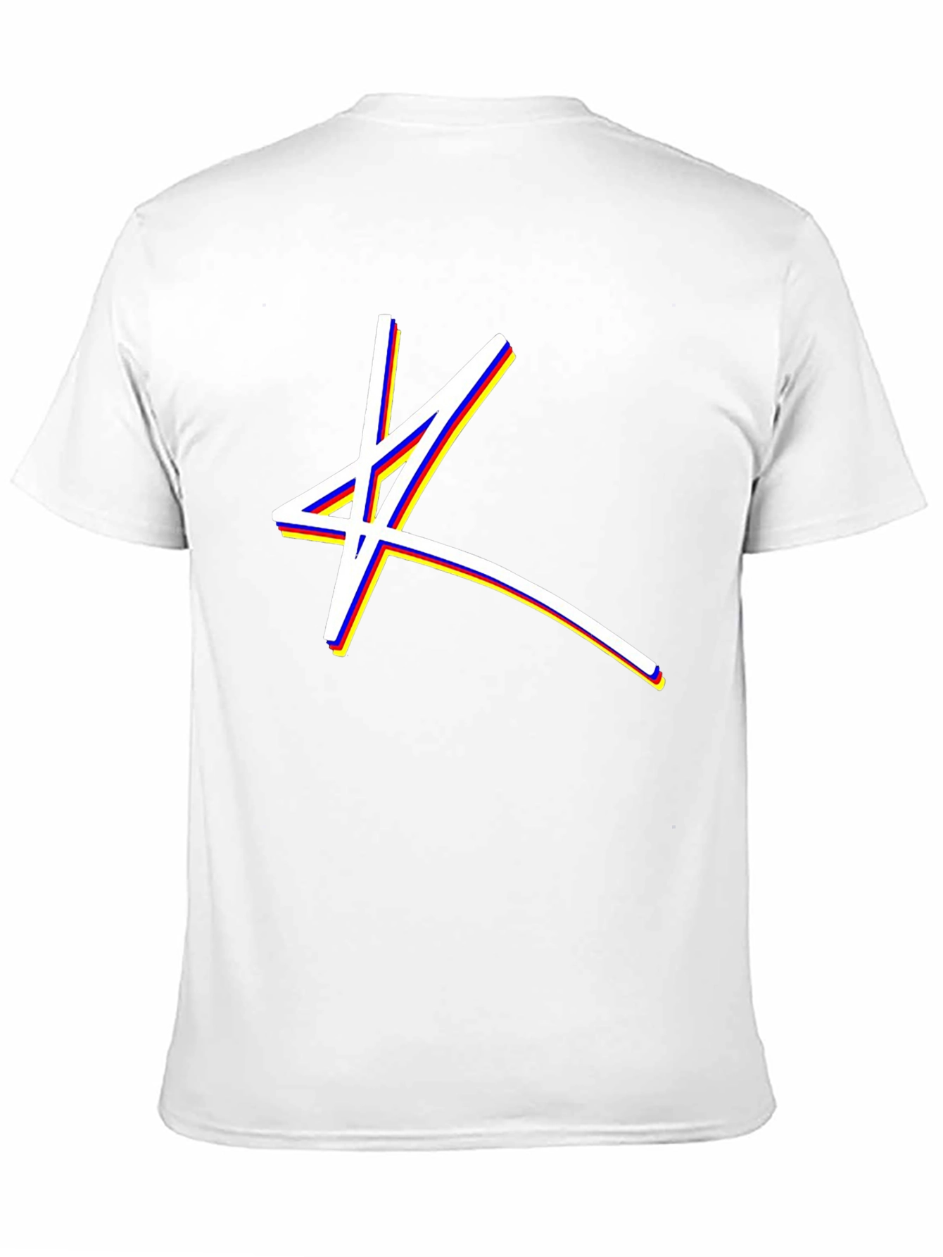 Abstract Star Graphic Black T-Shirt