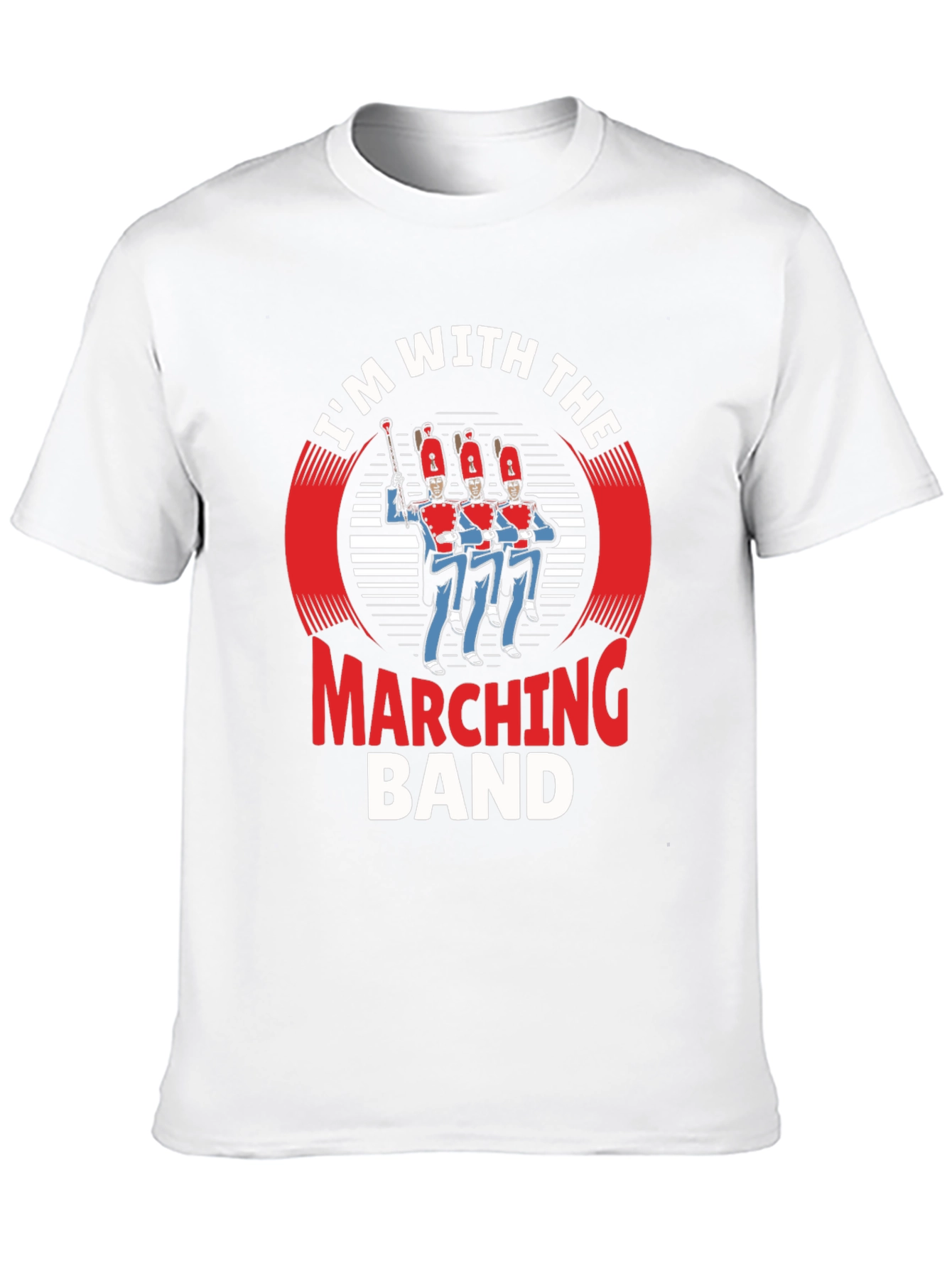 Marching Band Tee - Black Cotton Graphic T-Shirt