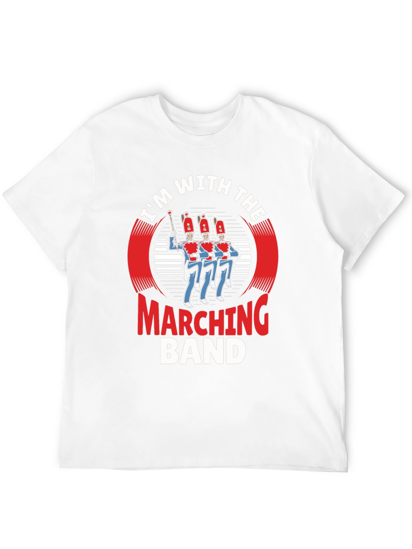 Marching Band Tee - Black Cotton Graphic T-Shirt