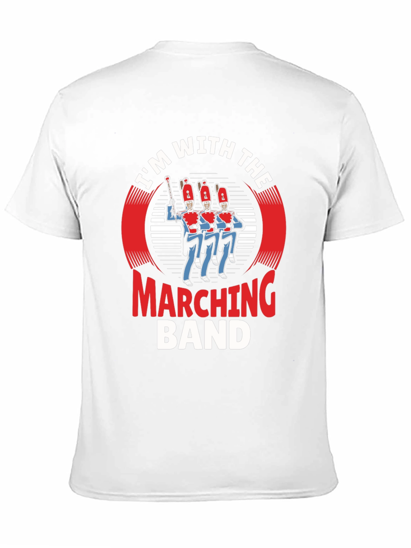 Marching Band Tee - Black Cotton Graphic T-Shirt