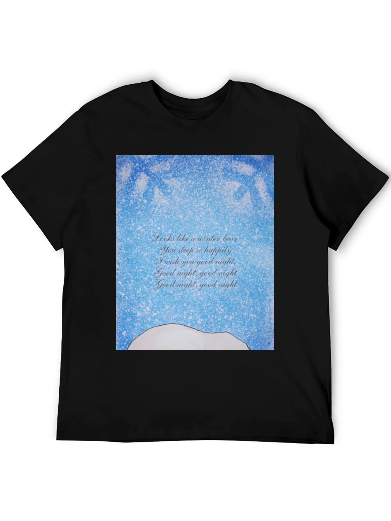 Winter Bear Goodnight Poem T-Shirt