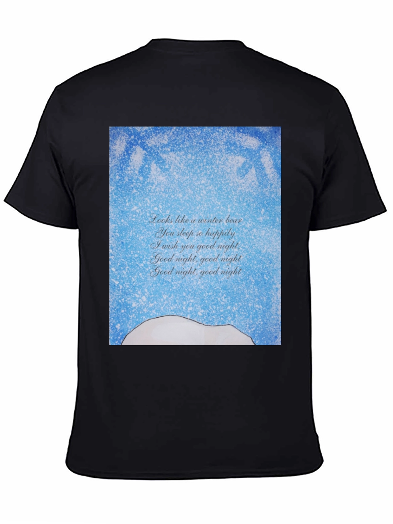 Winter Bear Goodnight Poem T-Shirt