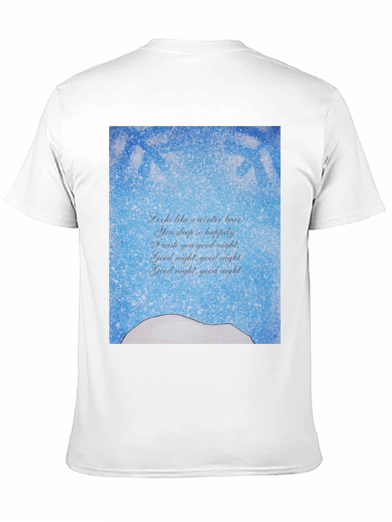 Winter Bear Goodnight Poem T-Shirt
