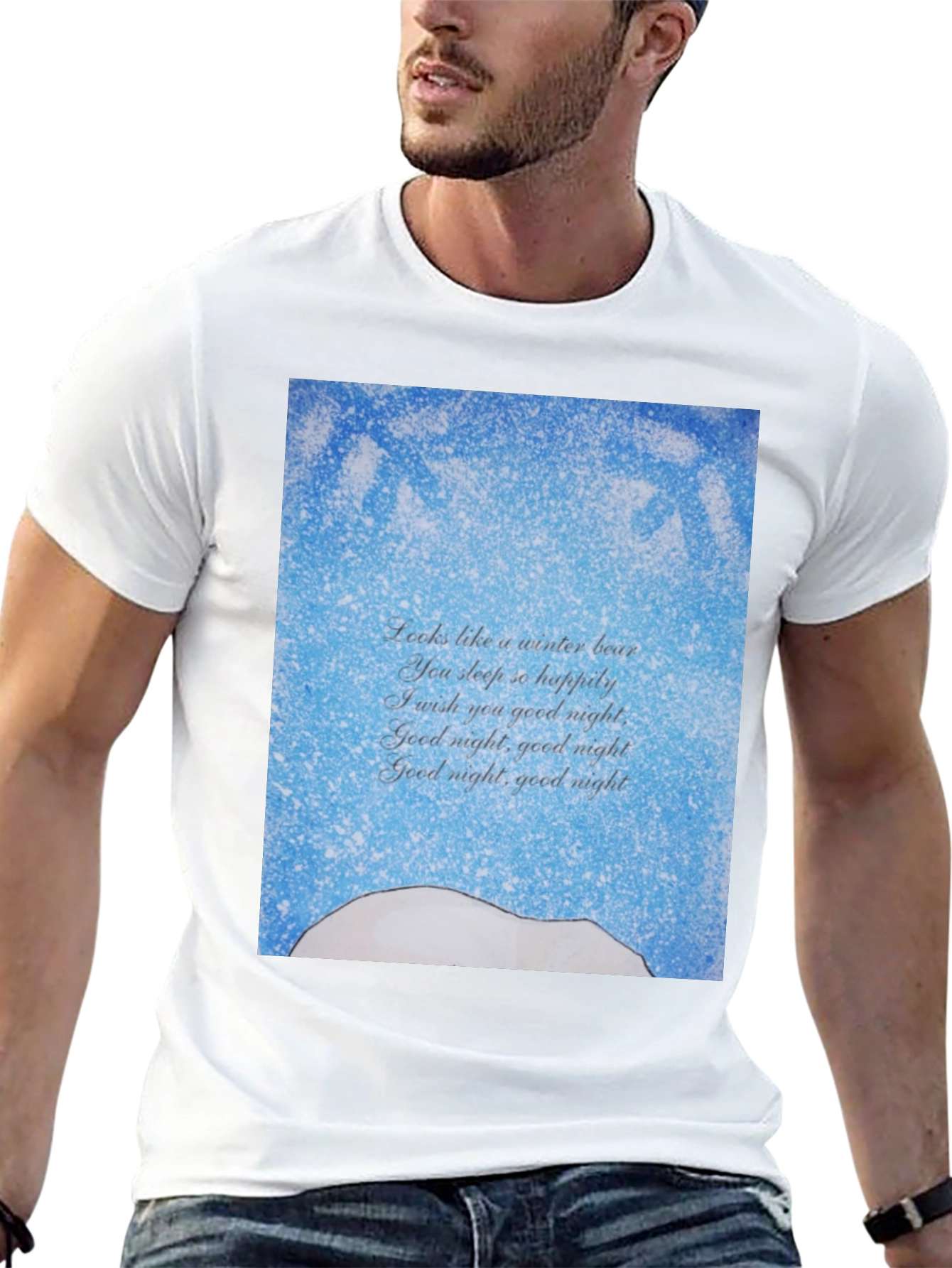 Winter Bear Goodnight Poem T-Shirt