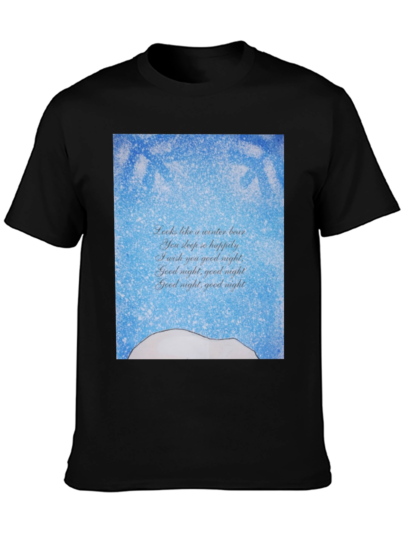 Winter Bear Goodnight Poem T-Shirt