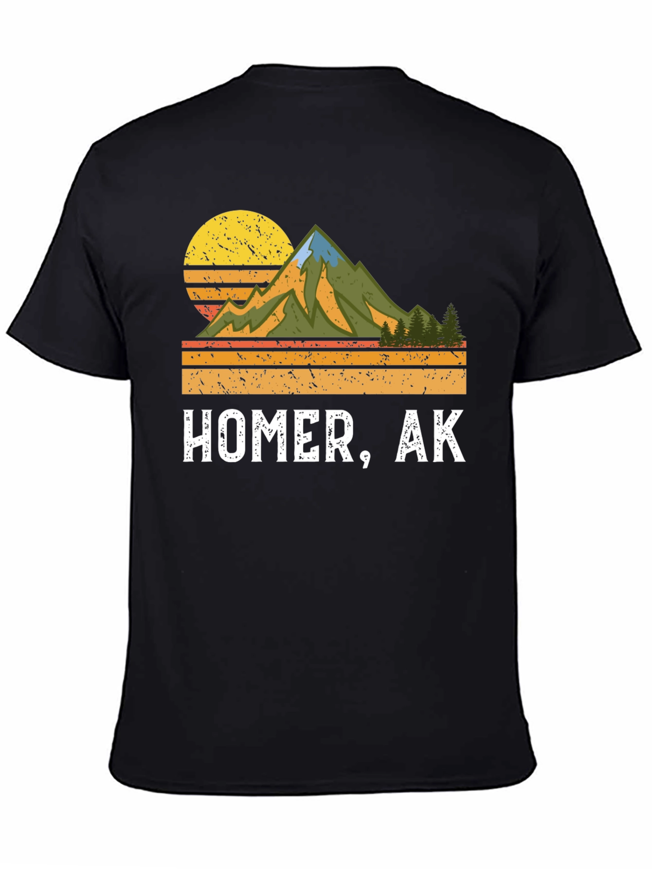 Homer AK Retro Mountain Graphic Tee