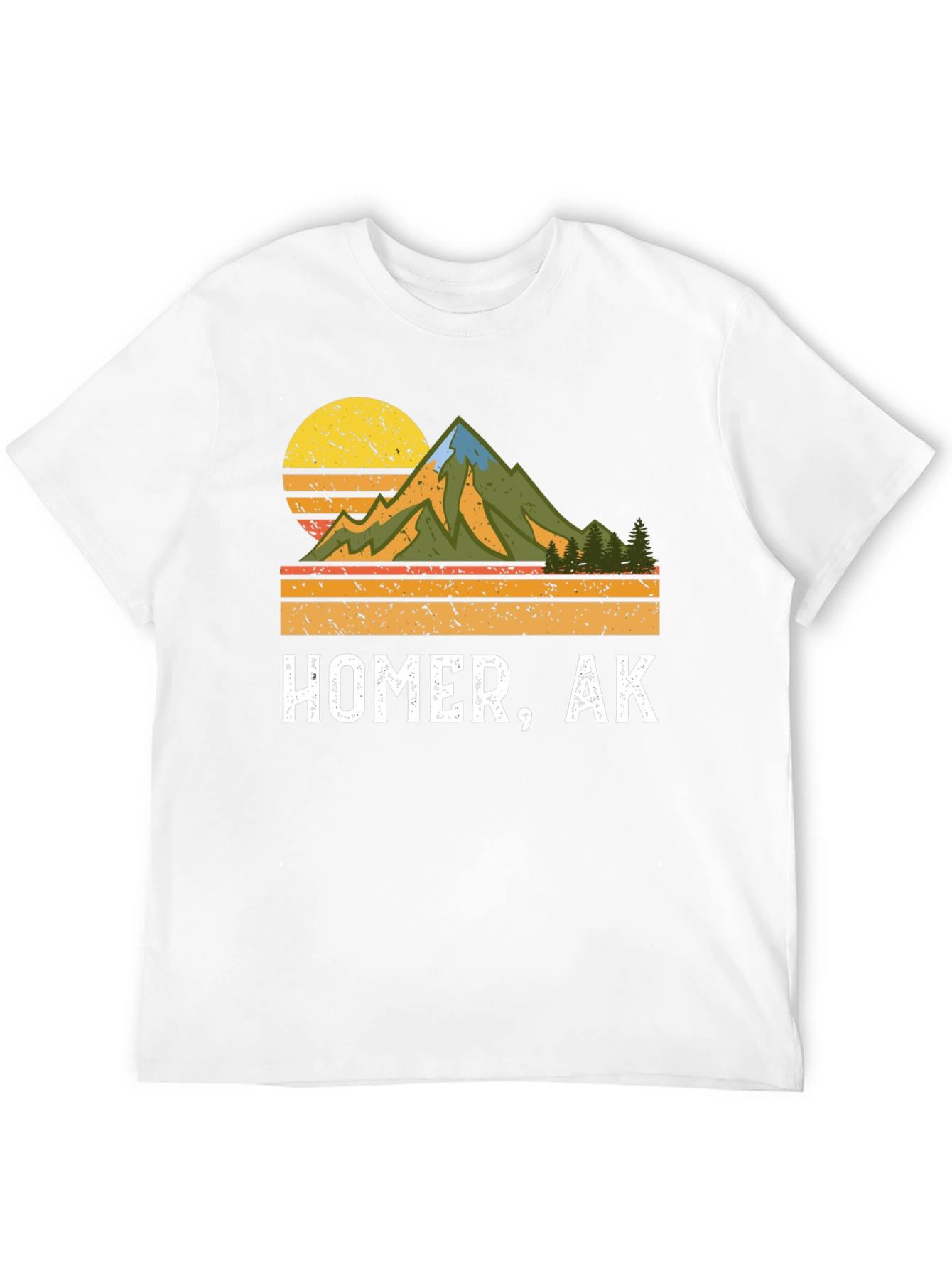 Homer AK Retro Mountain Graphic Tee