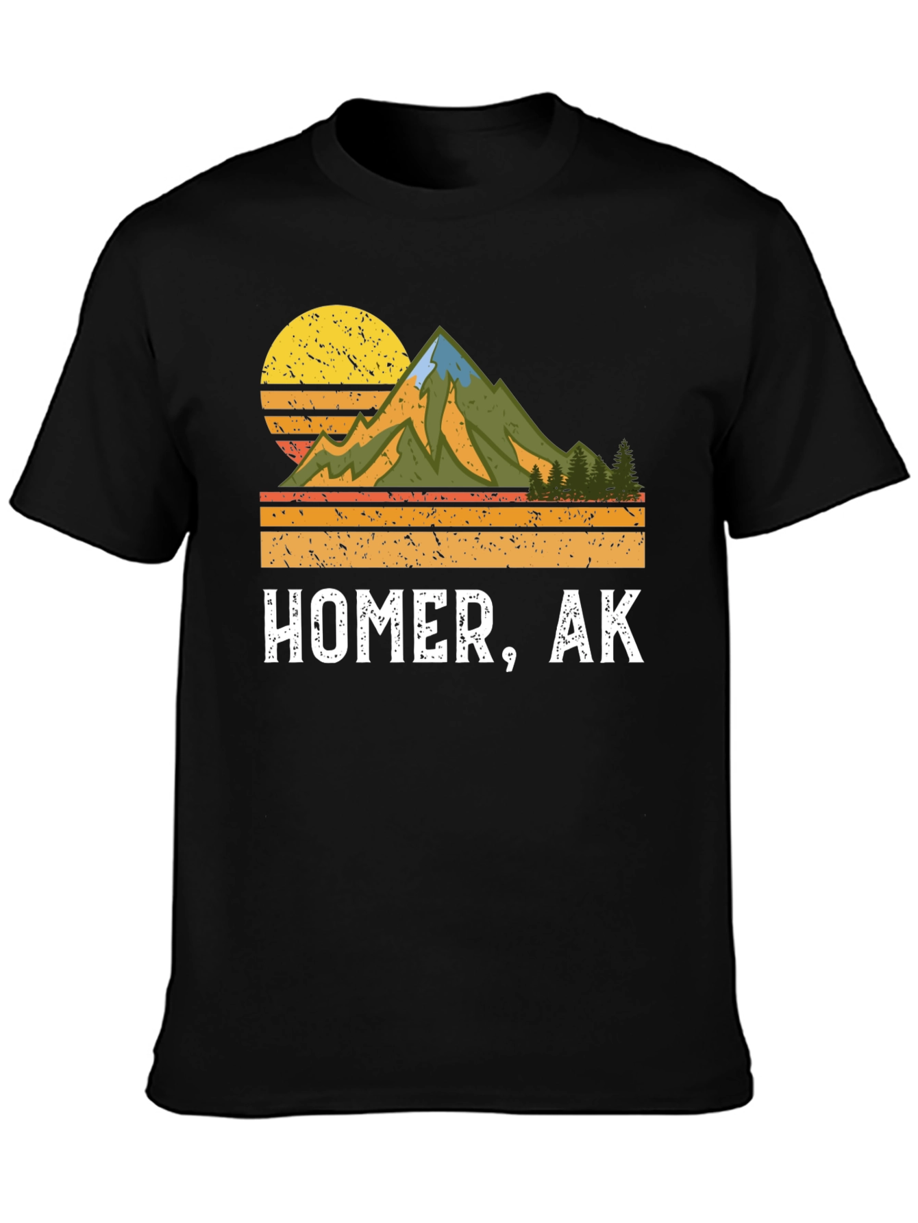 Homer AK Retro Mountain Graphic Tee