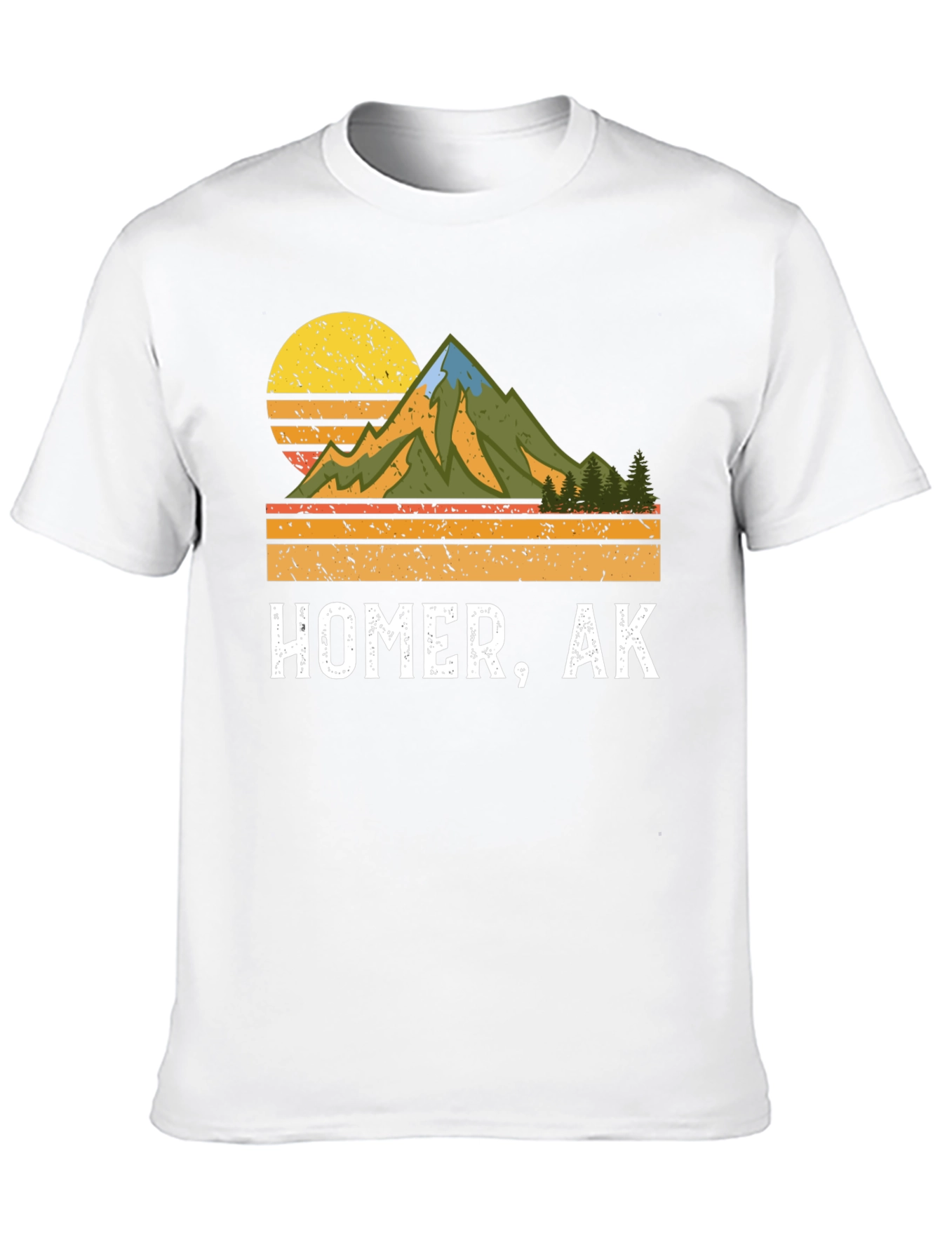 Homer AK Retro Mountain Graphic Tee