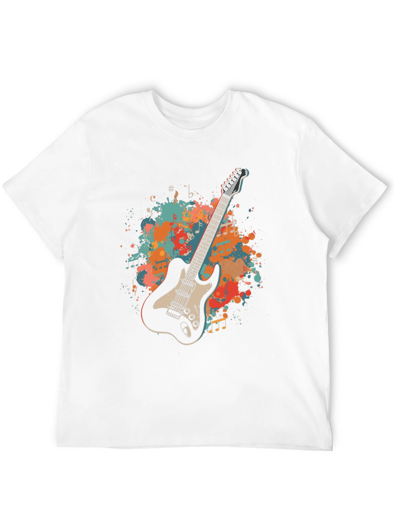Guitar Graphic Tee - Music Lovers T-Shirt