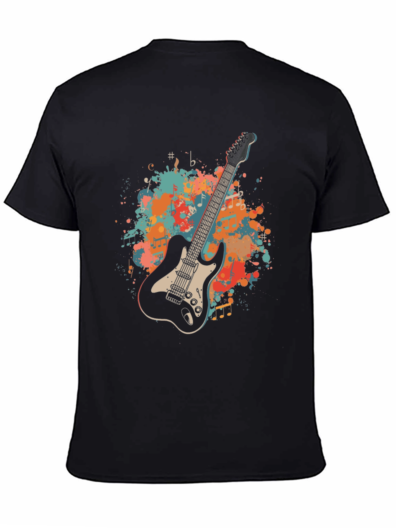 Guitar Graphic Tee - Music Lovers T-Shirt