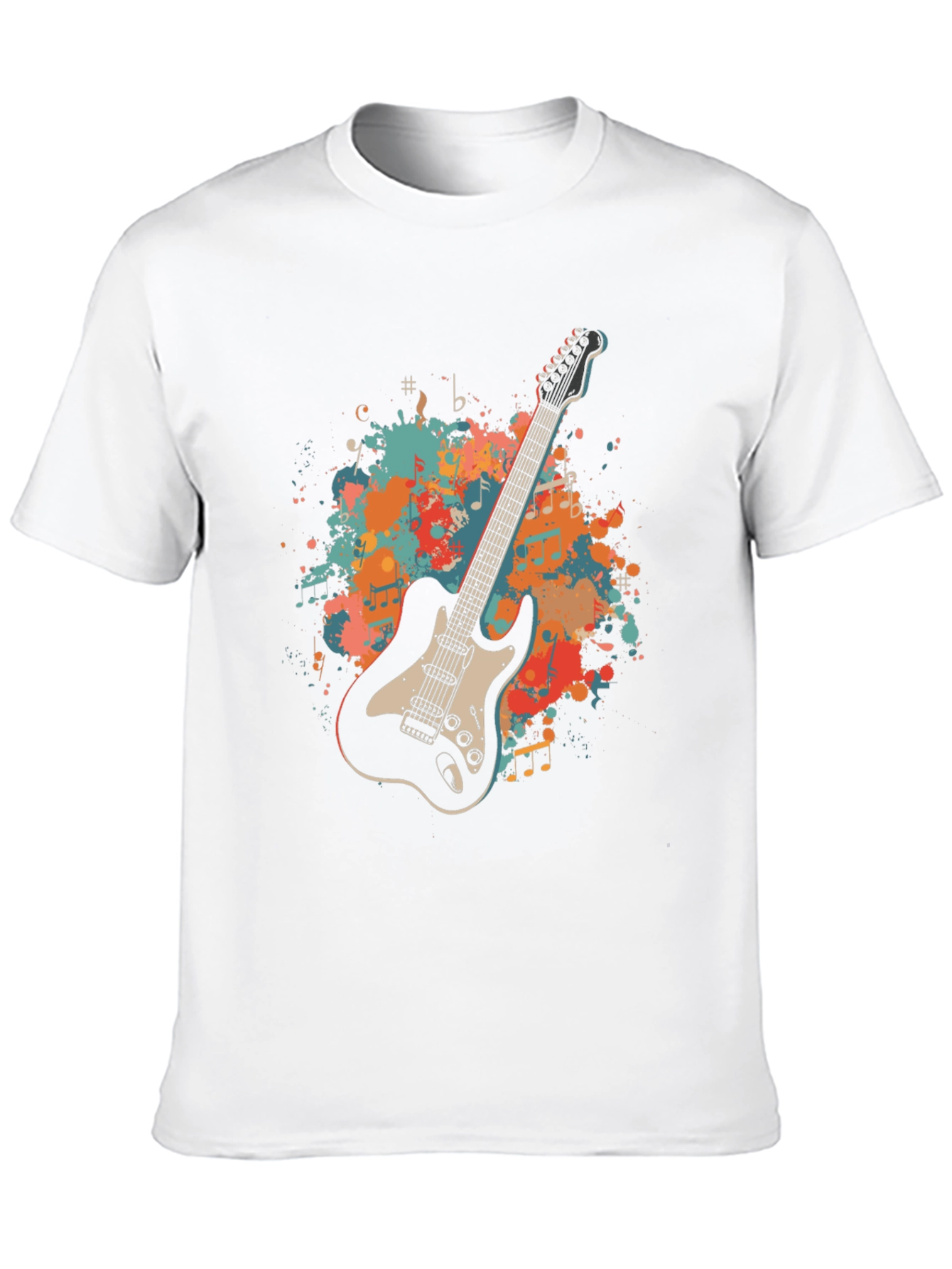 Guitar Graphic Tee - Music Lovers T-Shirt