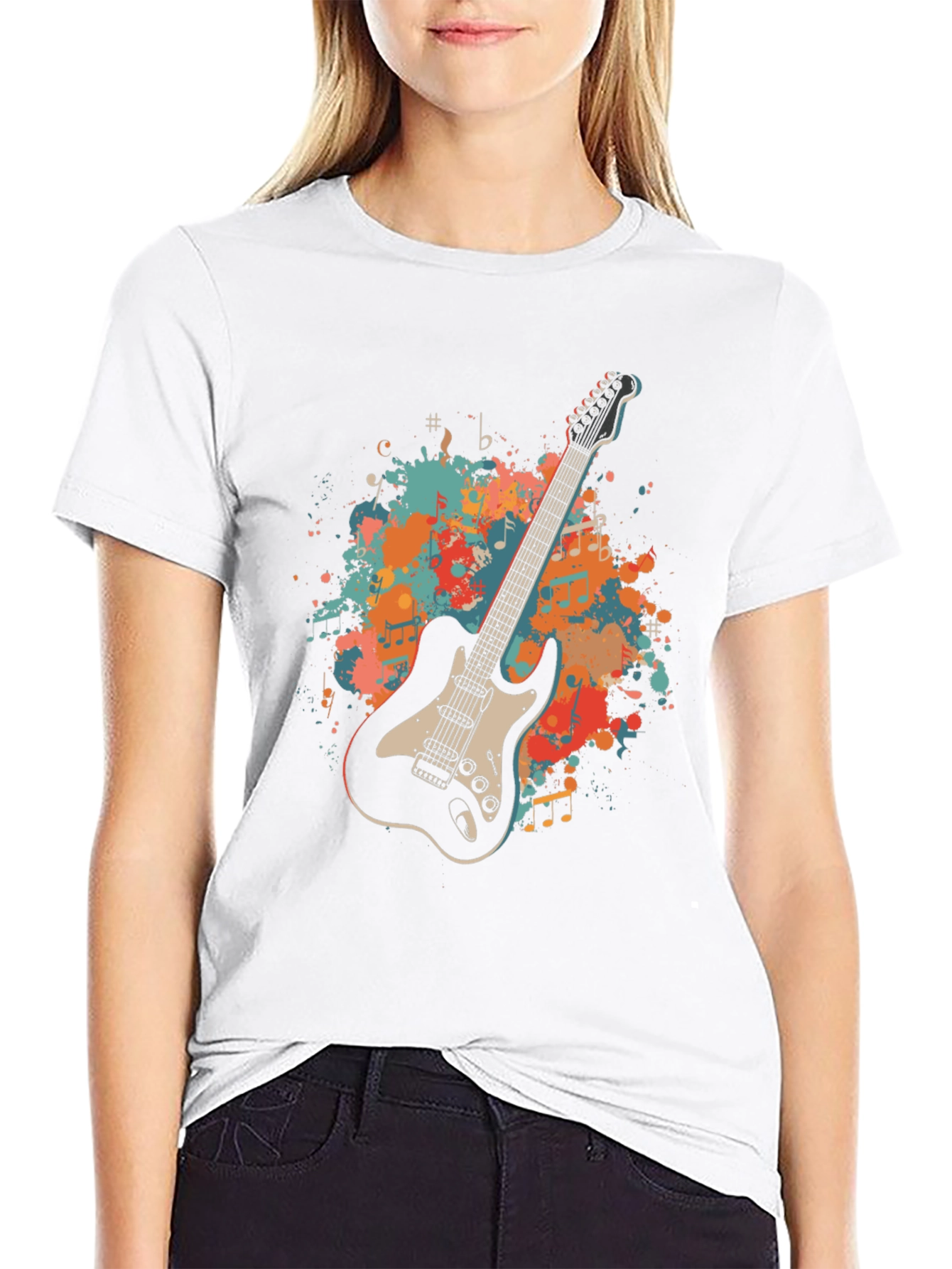 Guitar Graphic Tee - Music Lovers T-Shirt