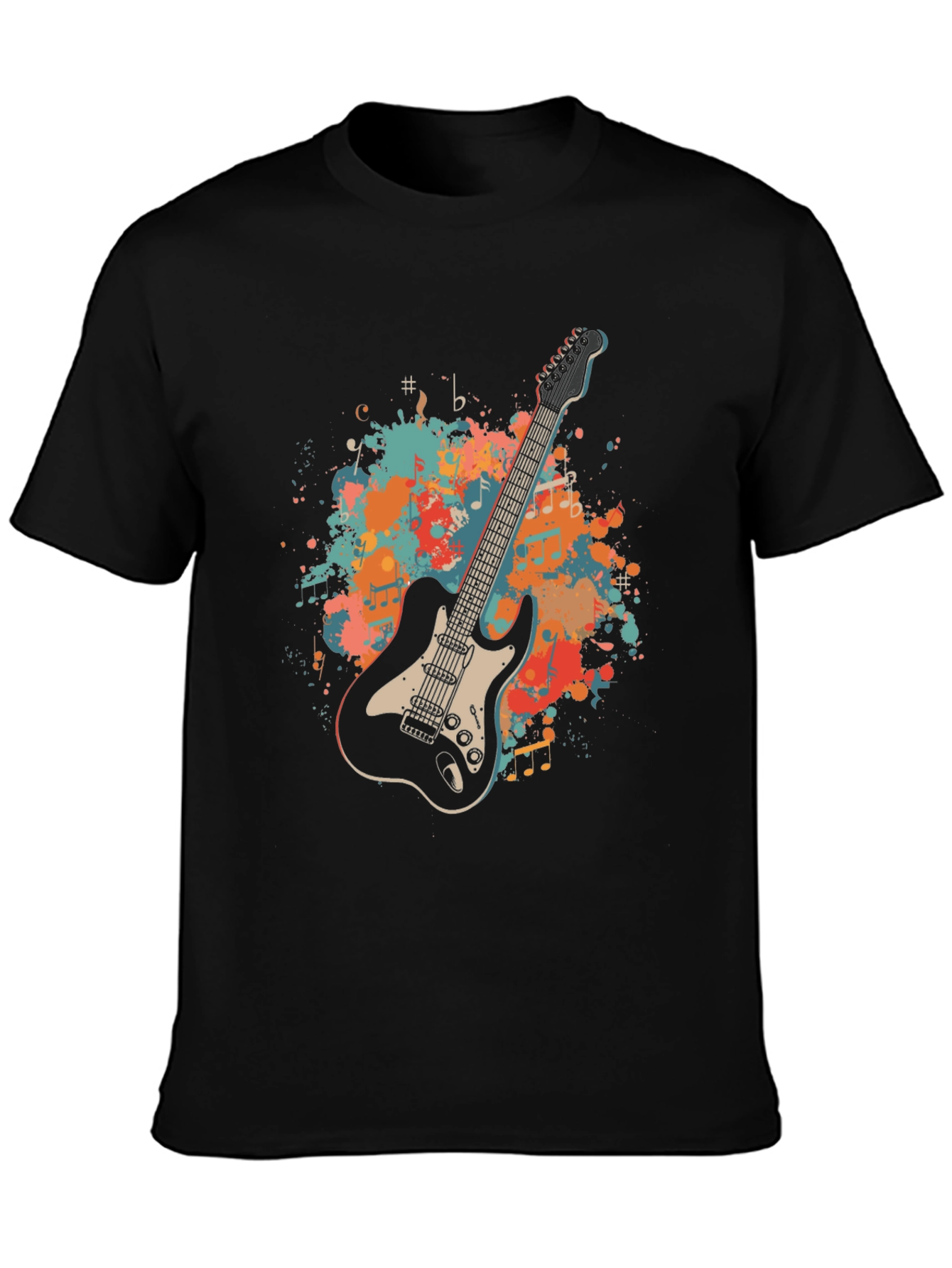 Guitar Graphic Tee - Music Lovers T-Shirt