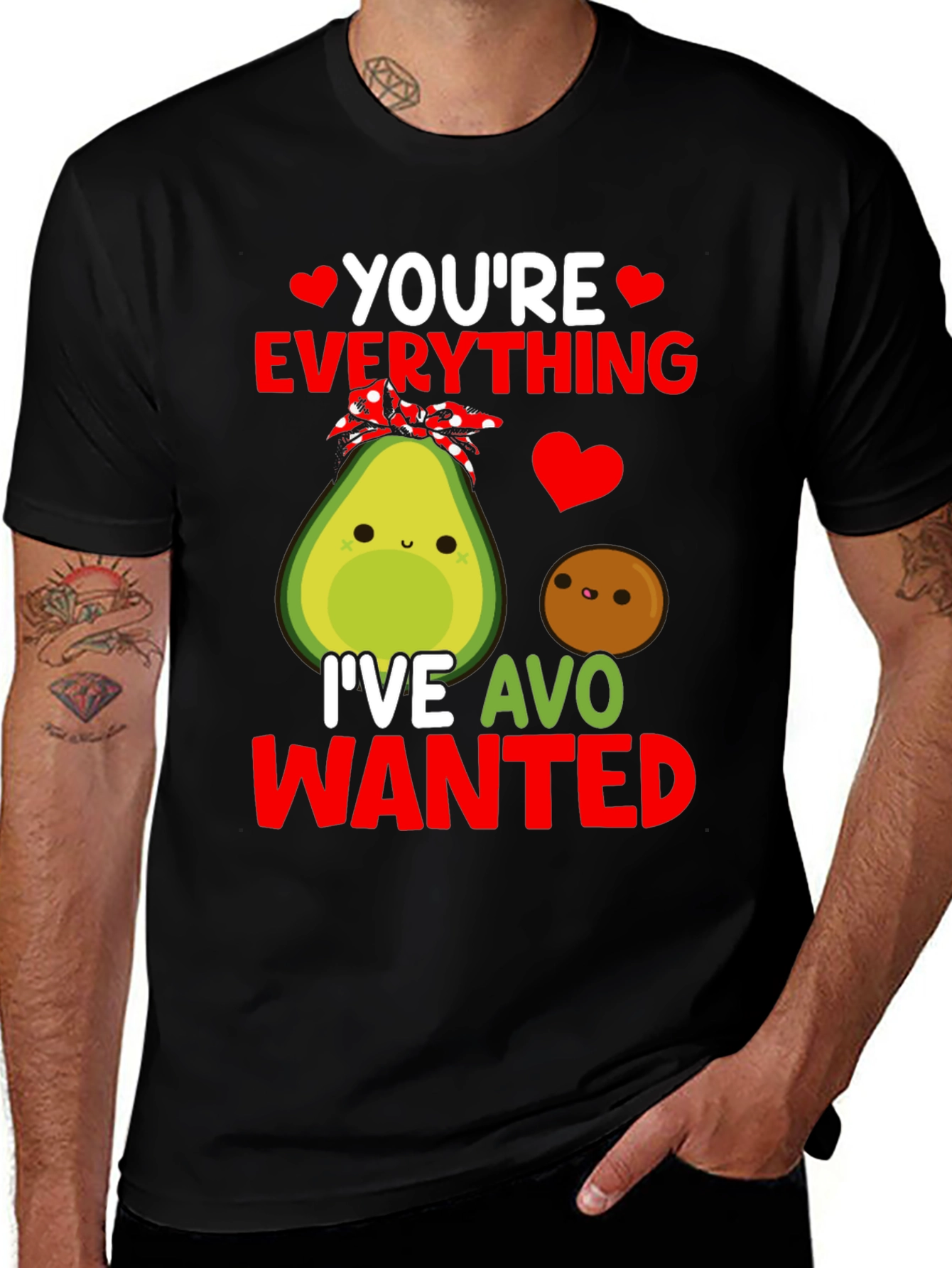 Funny Avocado Love Pun Graphic T-Shirt