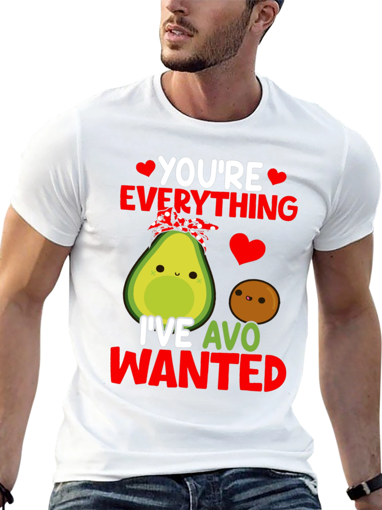 Funny Avocado Love Pun Graphic T-Shirt