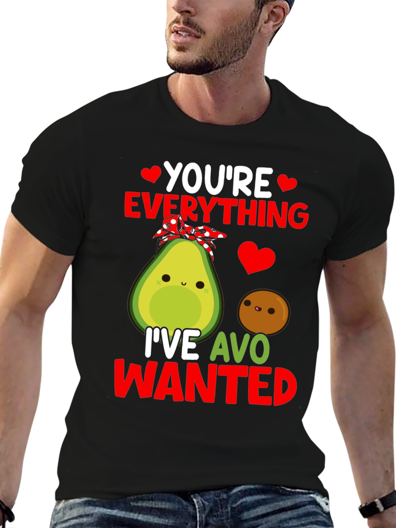 Funny Avocado Love Pun Graphic T-Shirt