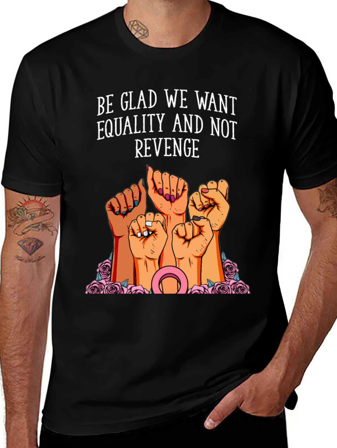 Equality Fist T-Shirt - Womens Rights
