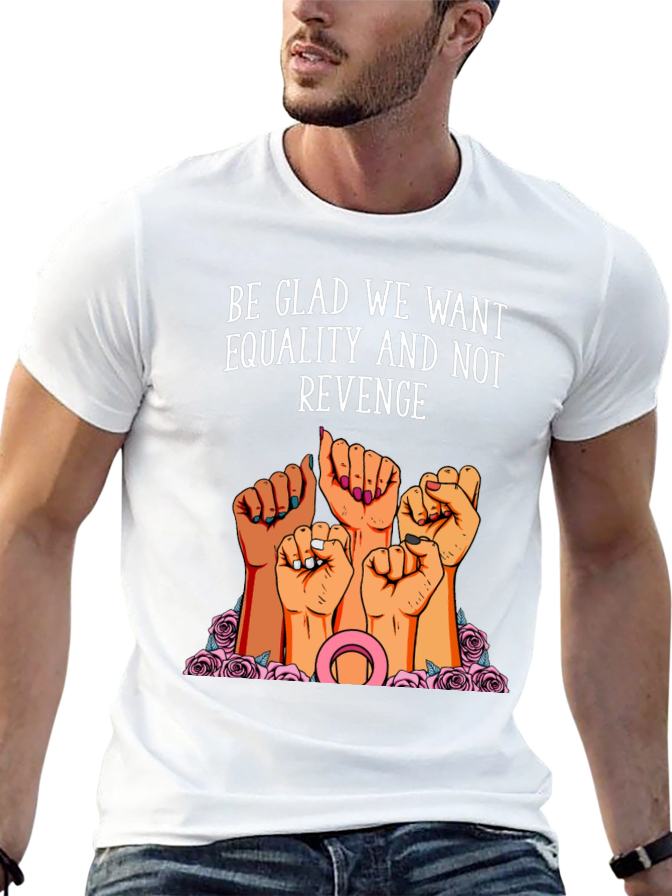Equality Fist T-Shirt - Womens Rights