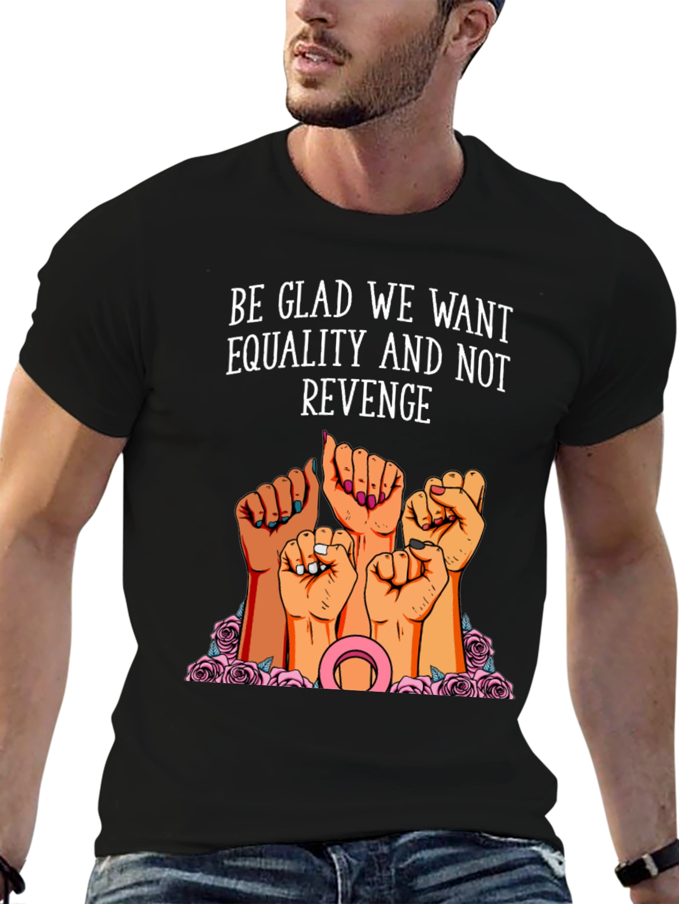 Equality Fist T-Shirt - Womens Rights