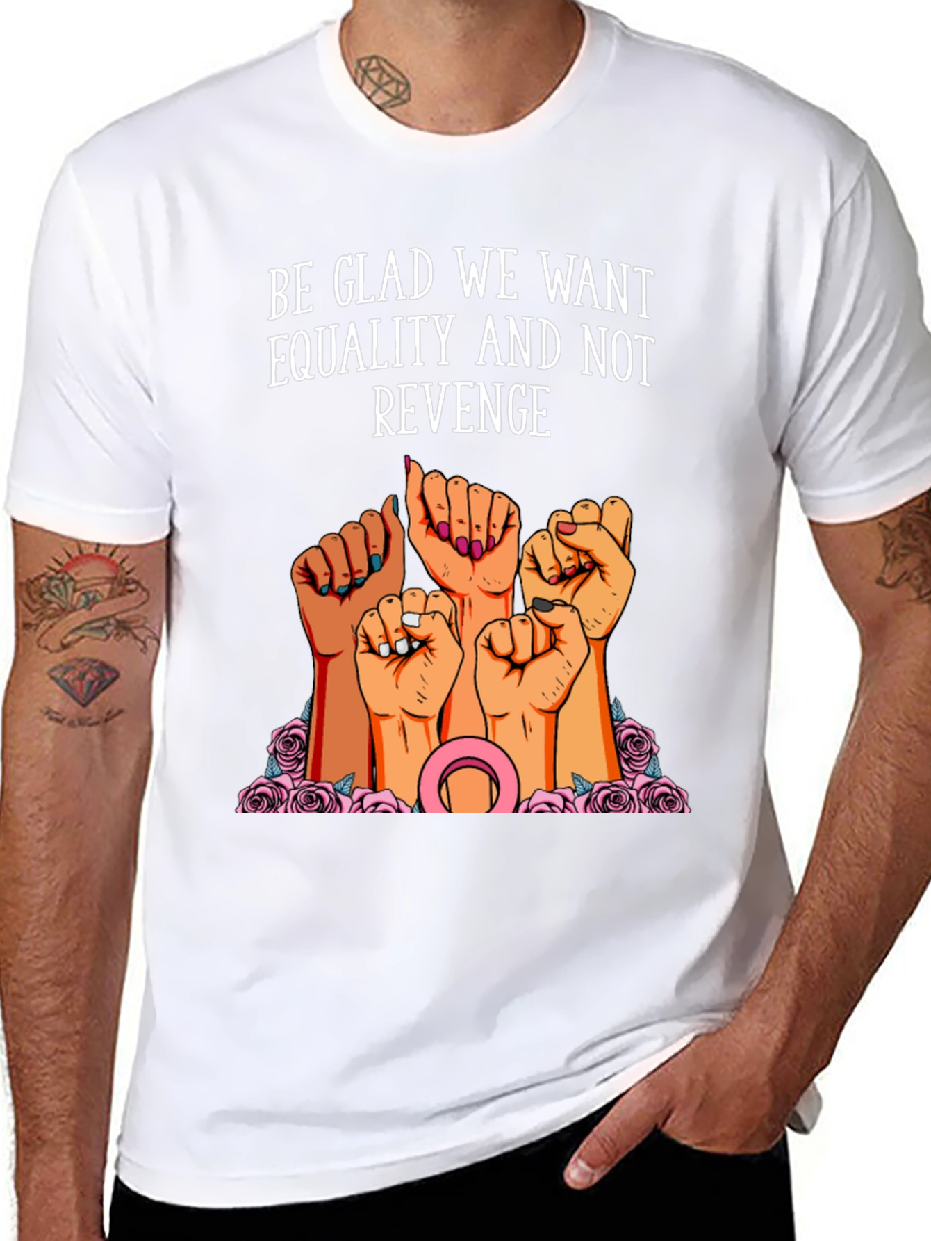 Equality Fist T-Shirt - Womens Rights