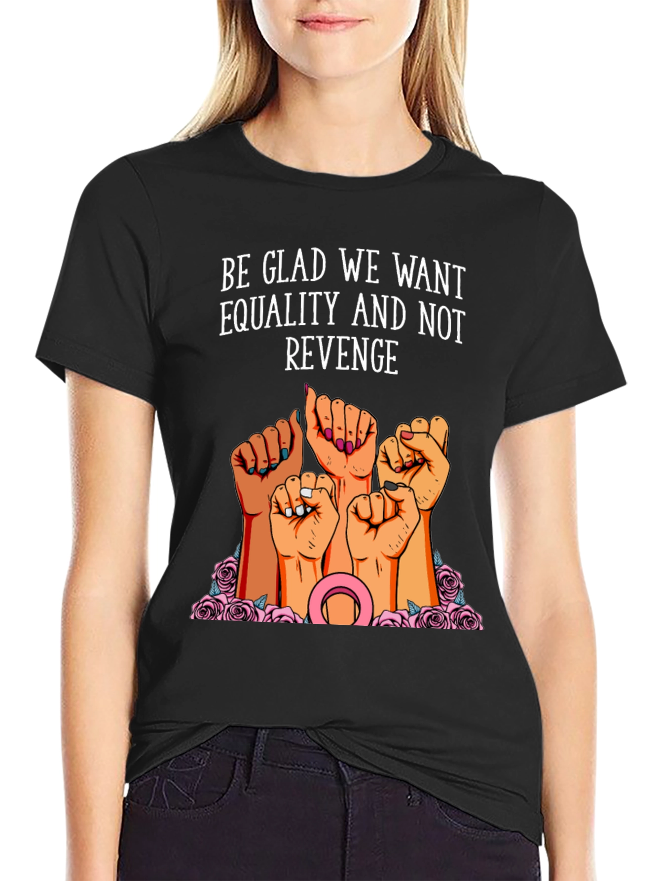 Equality Fist T-Shirt - Womens Rights