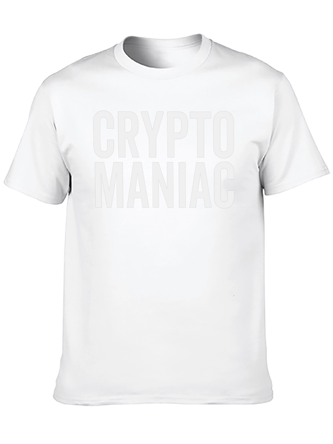 Crypto Maniac Graphic Tee - Black Crew Neck