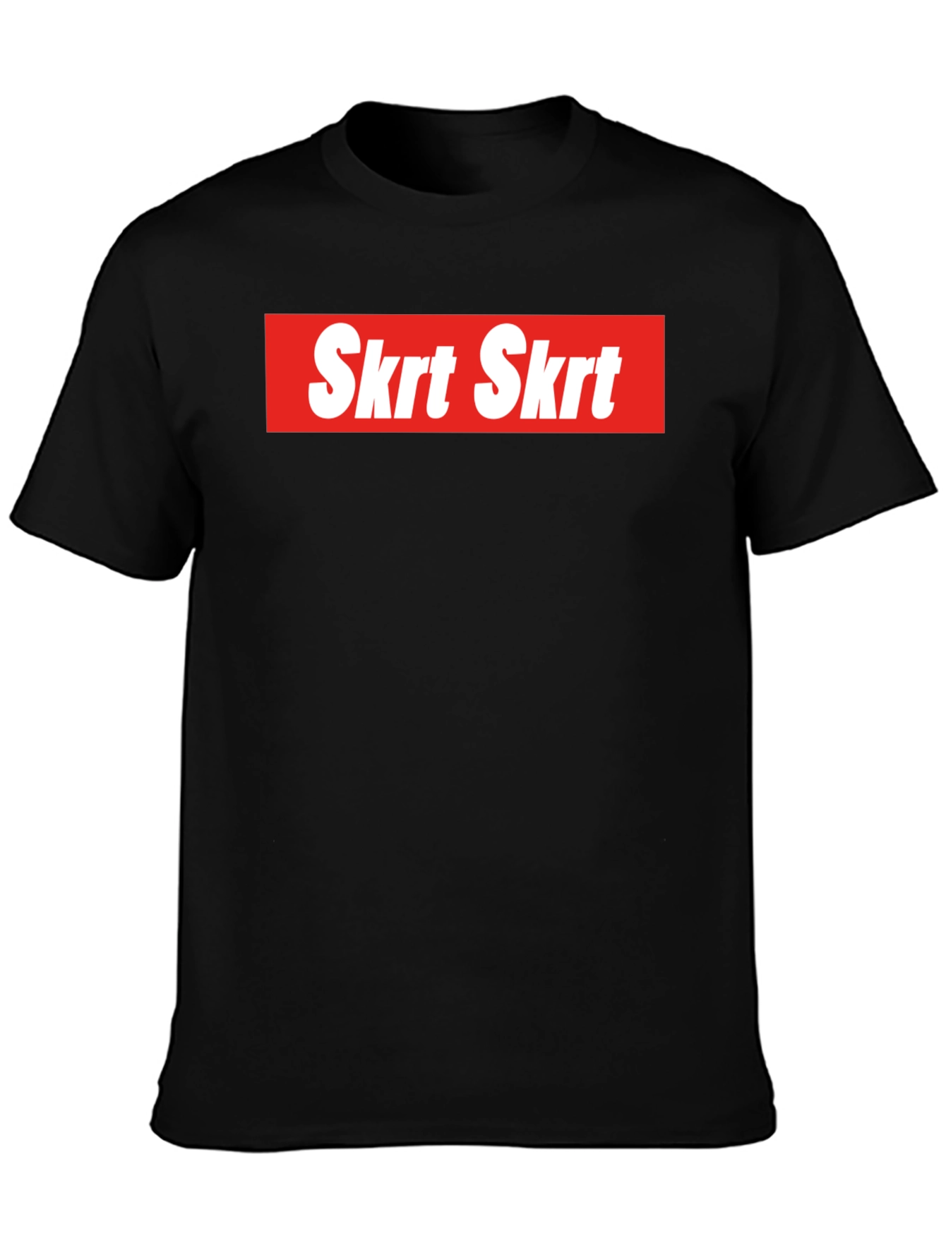 Skrt Skrt Graphic Tee - Red and White Design