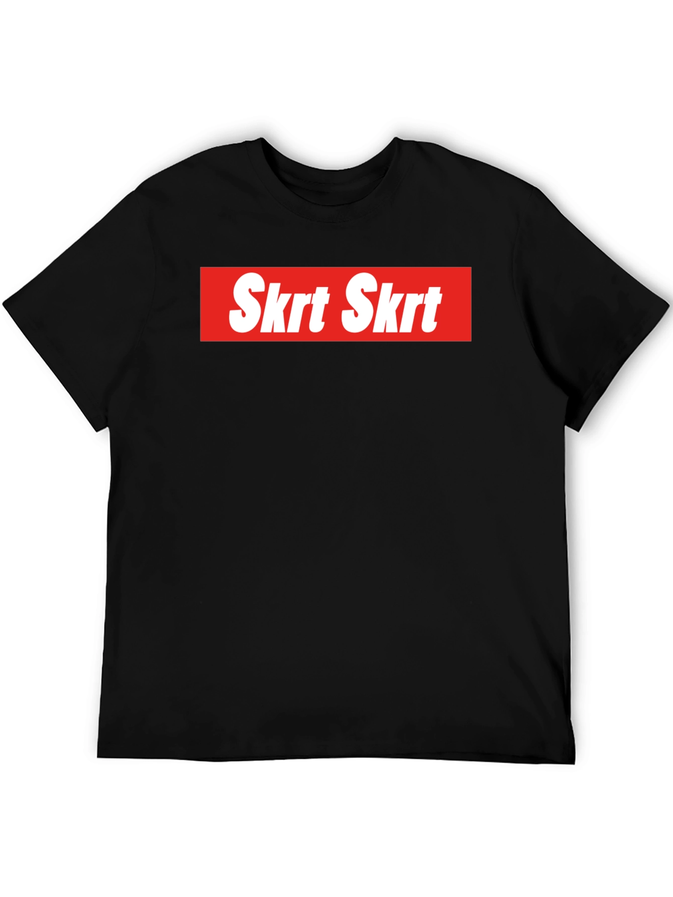 Skrt Skrt Graphic Tee - Red and White Design
