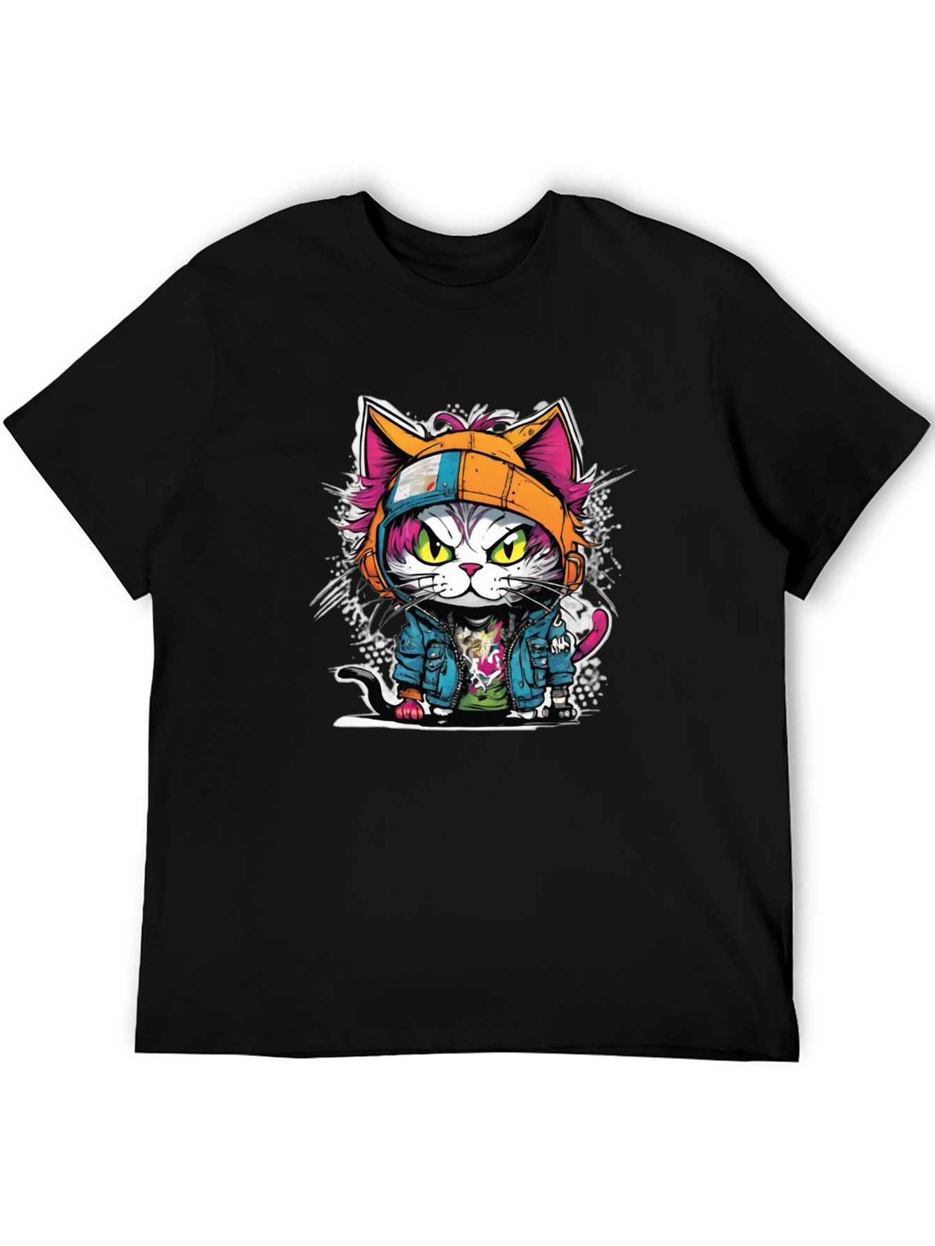 Cool Cat Graphic Tee - Urban Style