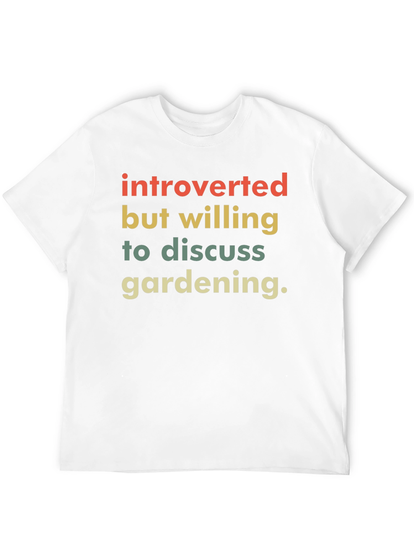 Introverted Gardener T-Shirt - Funny Gardening Tee