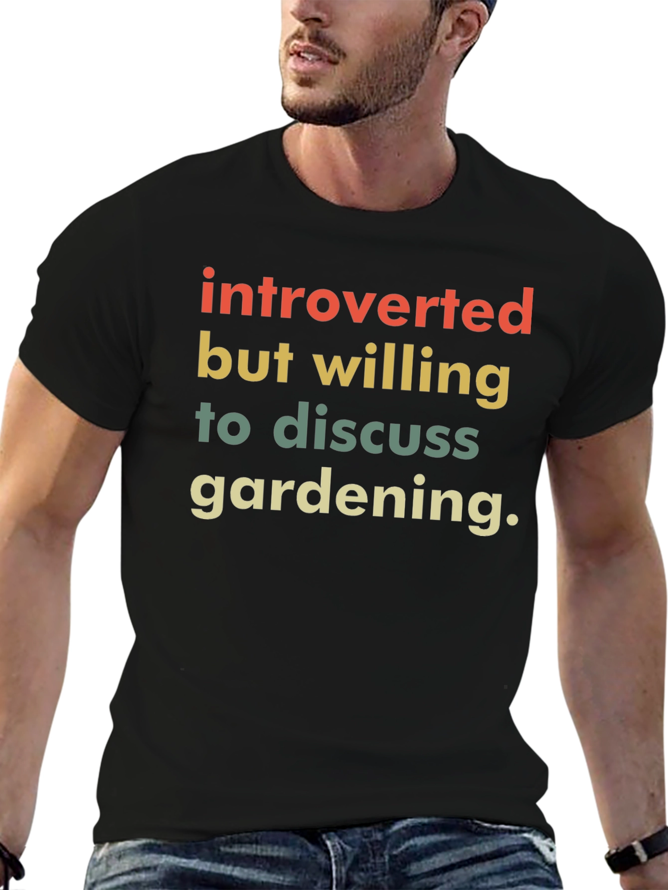 Introverted Gardener T-Shirt - Funny Gardening Tee