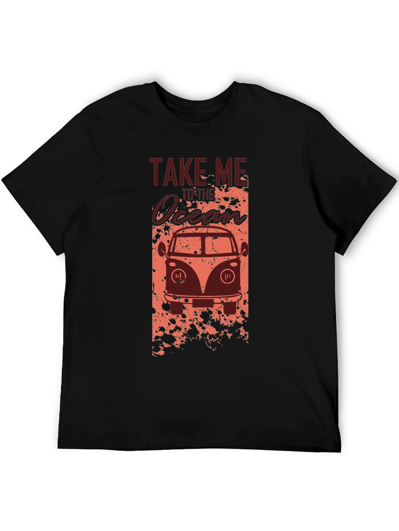 Take Me to the Ocean Black Graphic Tee