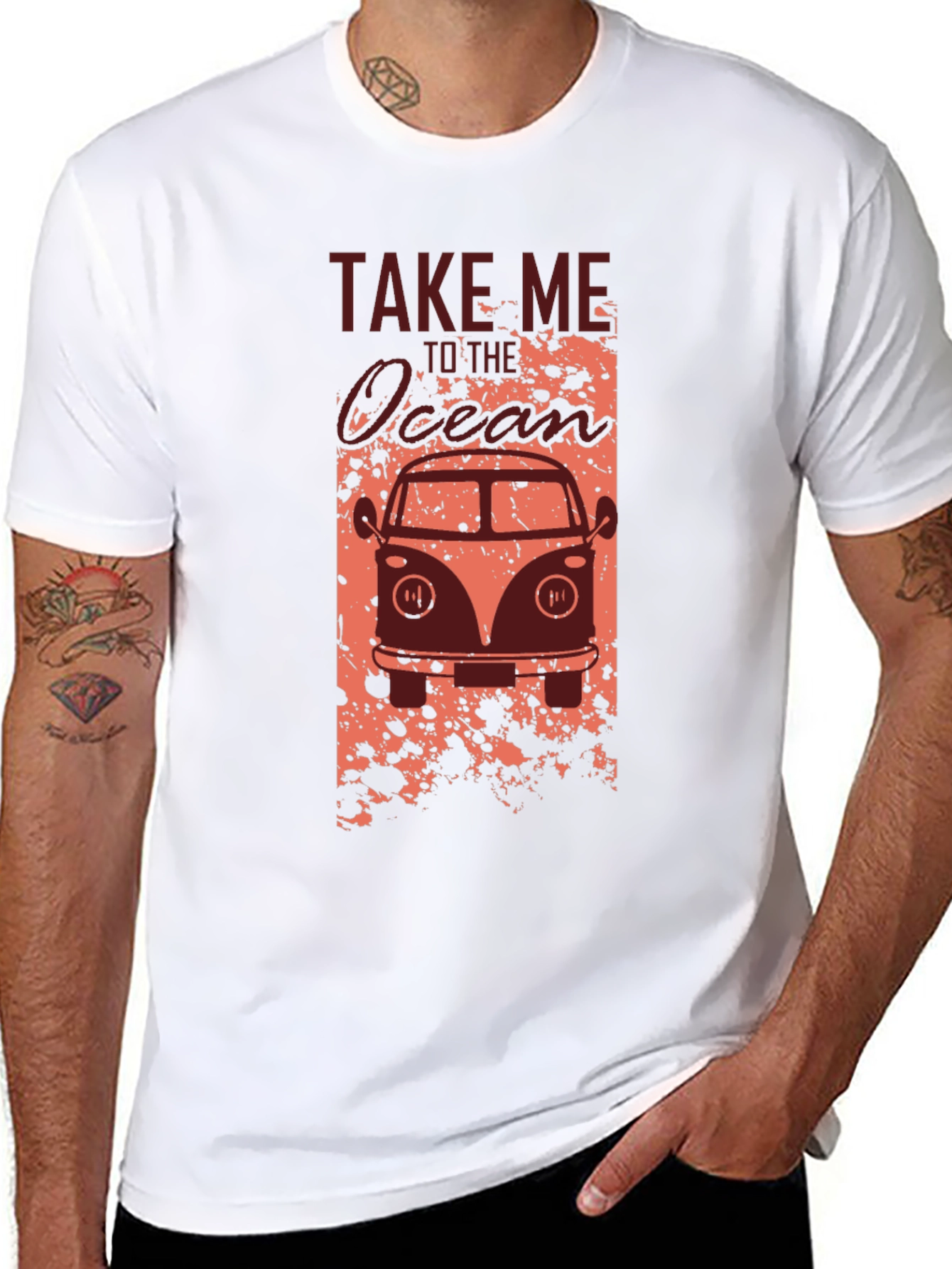 Take Me to the Ocean Black Graphic Tee