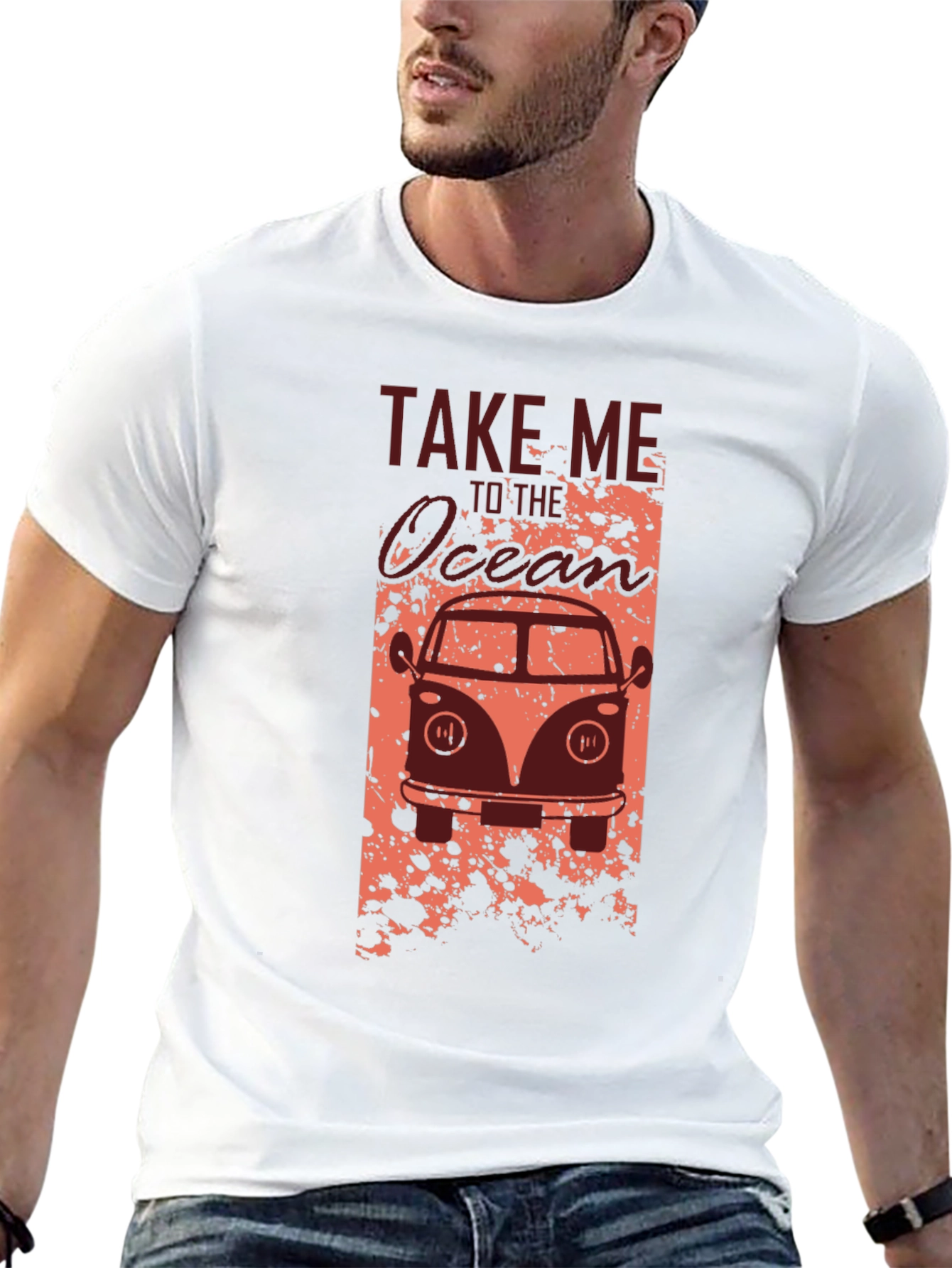 Take Me to the Ocean Black Graphic Tee