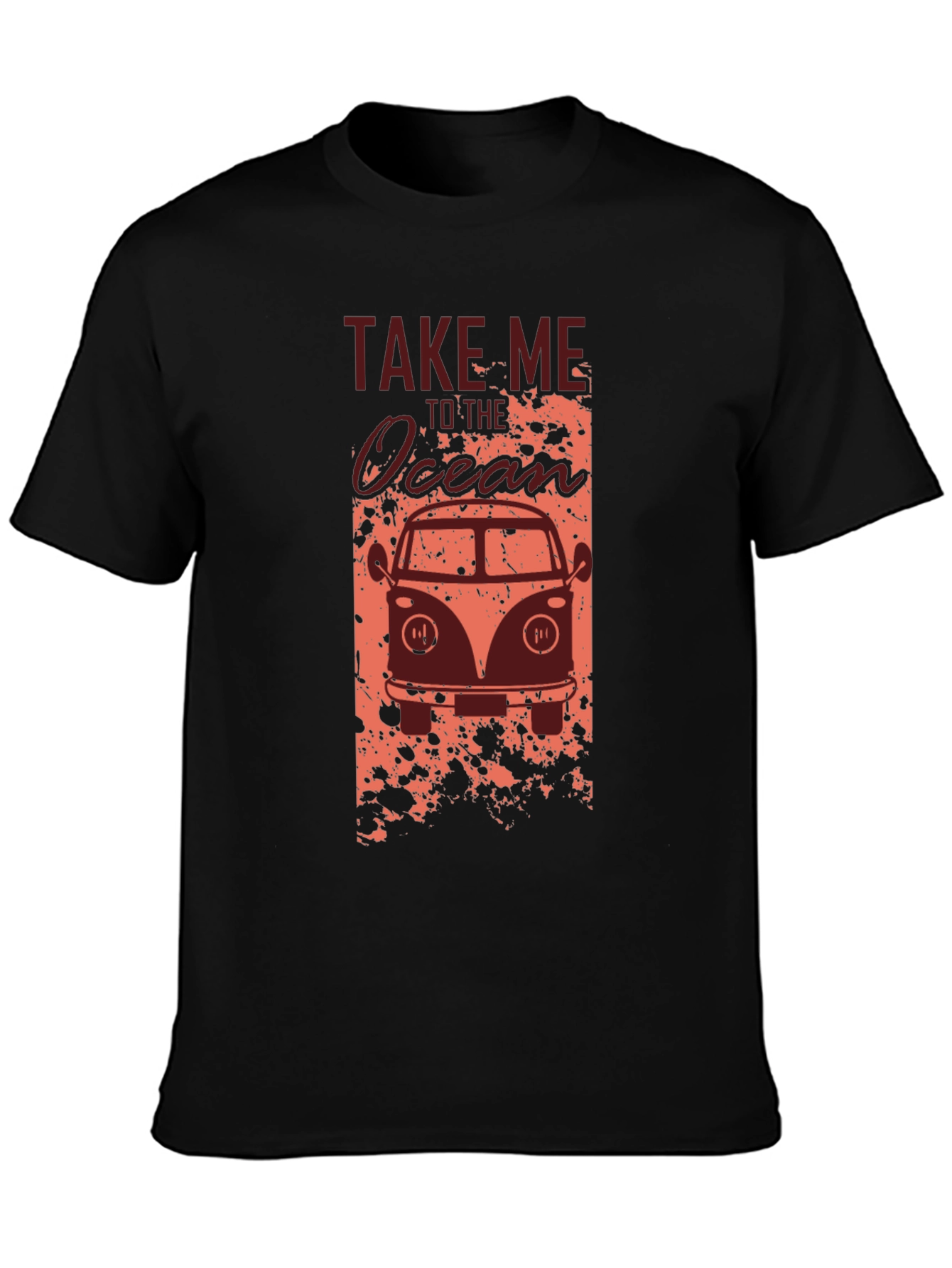 Take Me to the Ocean Black Graphic Tee