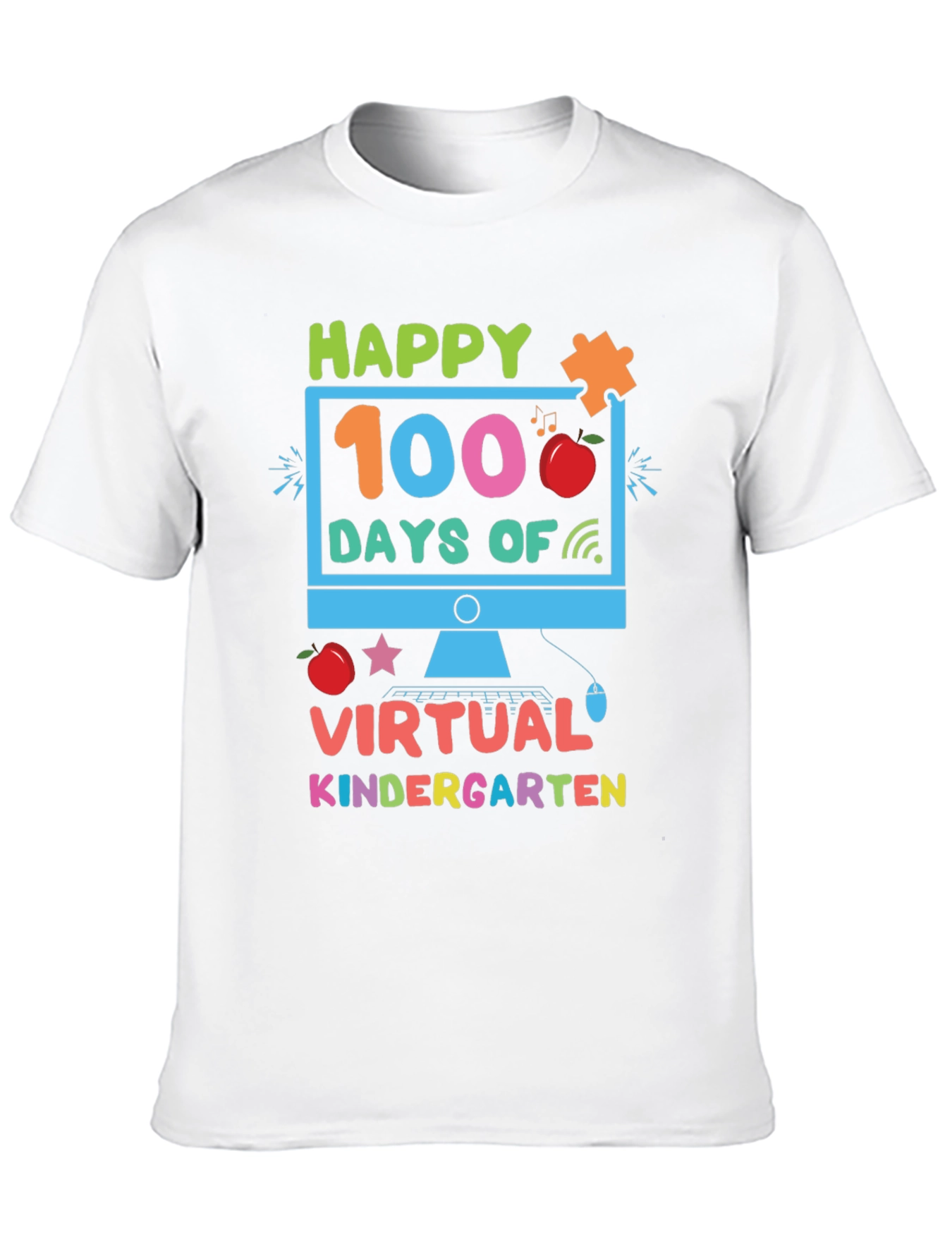 Happy 100 Days of Virtual Kindergarten T-Shirt