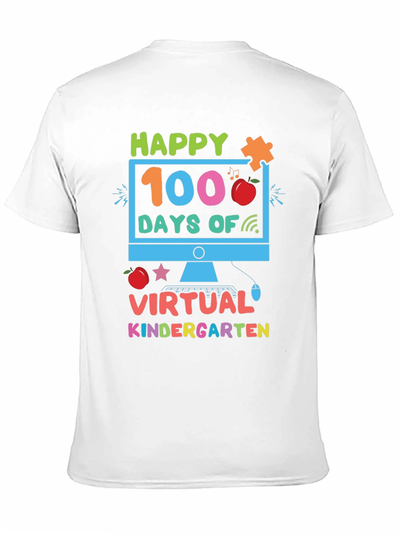 Happy 100 Days of Virtual Kindergarten T-Shirt